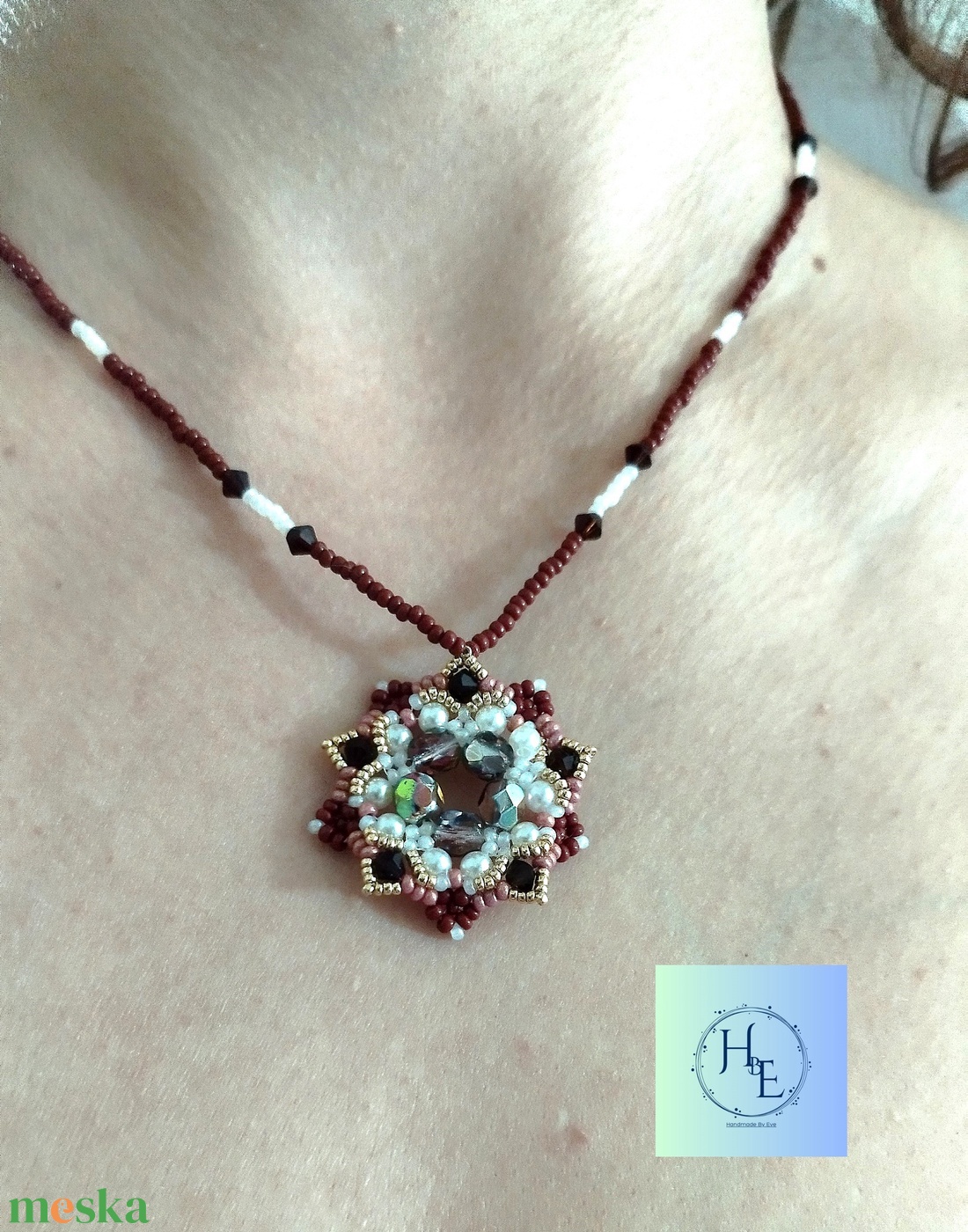 Bernadett nyaklánc - ékszer - nyaklánc - gyöngyös nyaklánc - Meska.hu