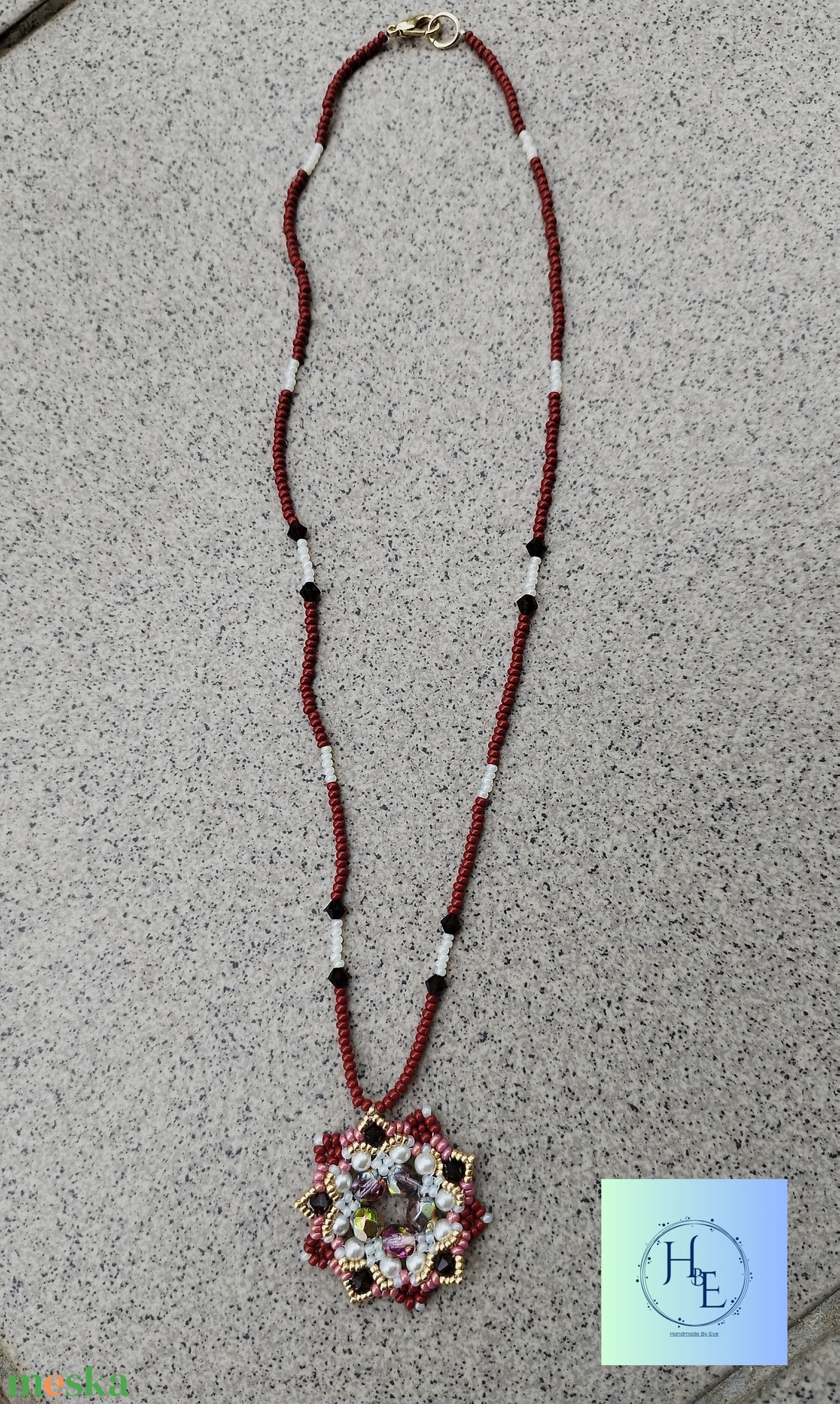 Bernadett nyaklánc - ékszer - nyaklánc - gyöngyös nyaklánc - Meska.hu