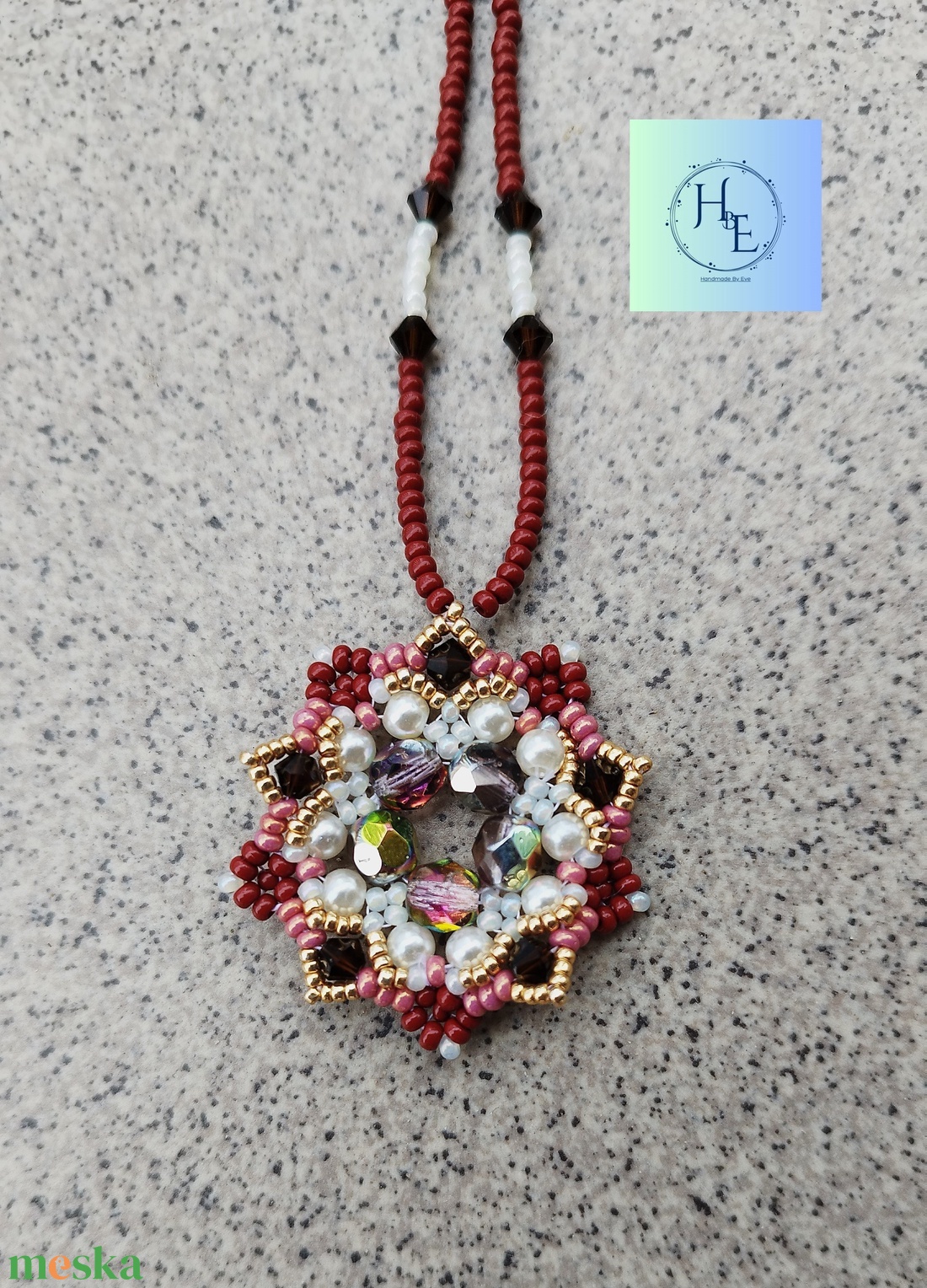 Bernadett nyaklánc - ékszer - nyaklánc - gyöngyös nyaklánc - Meska.hu