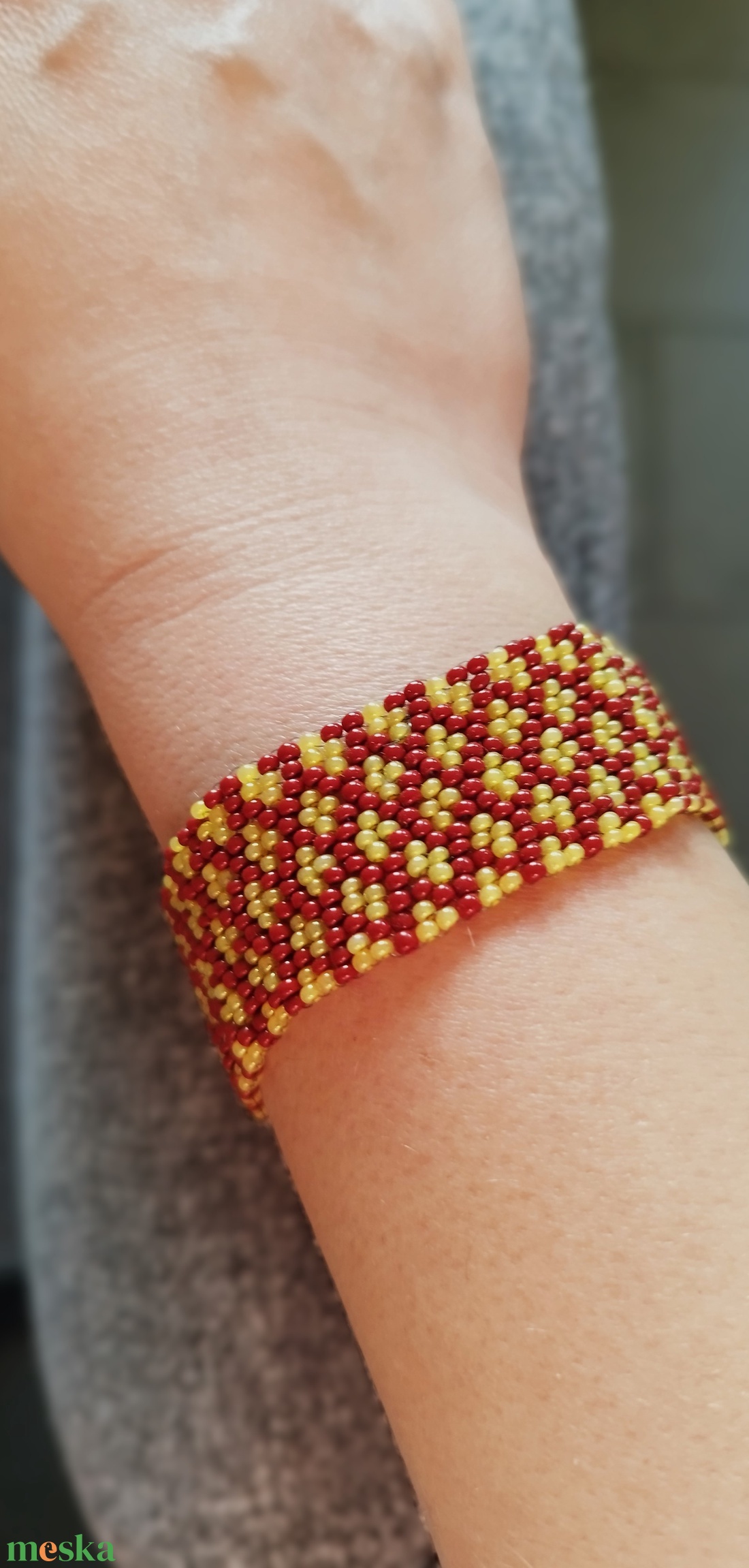 Peyote mintás karkötő - ékszer - karkötő - gyöngyös karkötő - Meska.hu