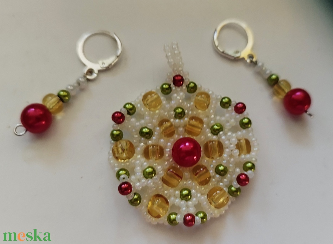 Snow white szett - ékszer - ékszerszett - Meska.hu