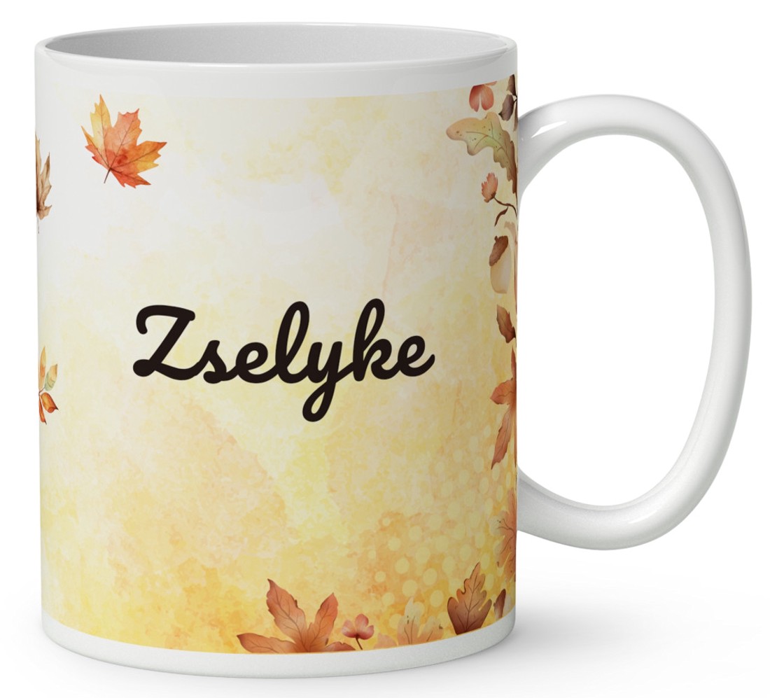 Névvel kérhető - Cuki őszi esernyős kiskacsa mintás bögre - otthon & életmód - konyhafelszerelés, tálalás - tálalás - bögre & csésze - Meska.hu