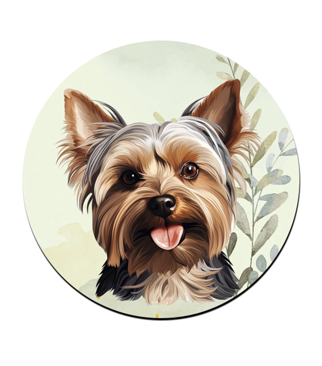 Yorkshire terrier portré mintás bögre alátét -  - Meska.hu