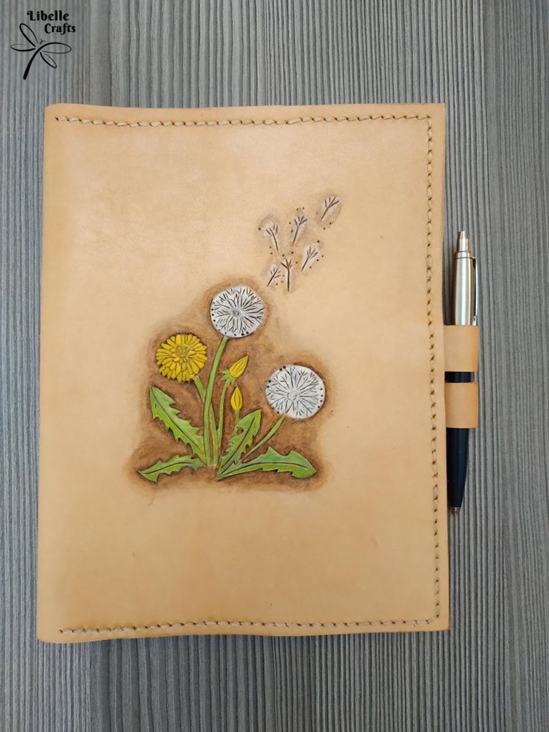 Pitypangos noteszborító - otthon & életmód - papír, írószer - könyv- és füzetborító - Meska.hu