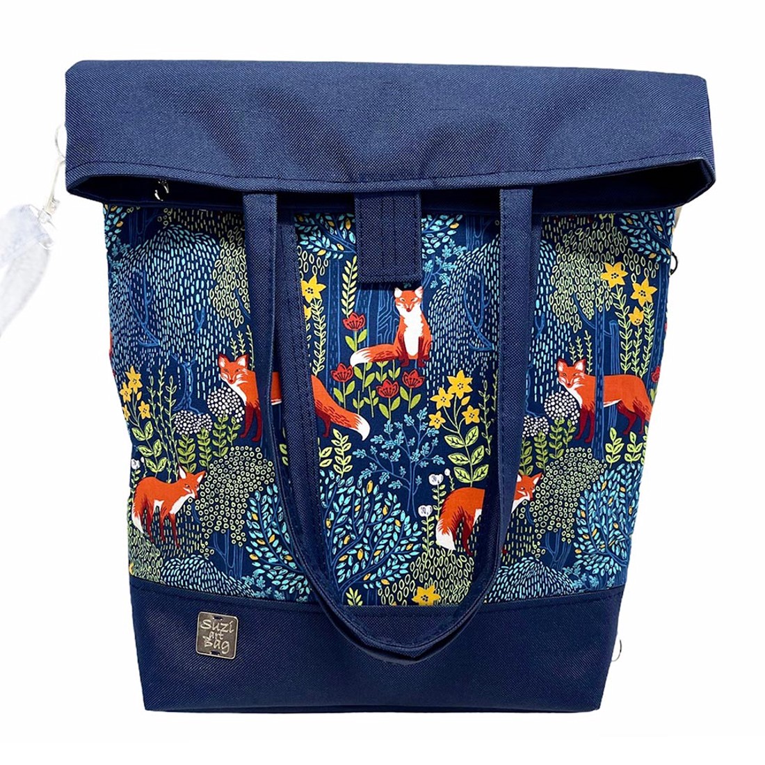 SuziartBag Sötétkék rókás vászon 3in1 táska - táska & tok - kézitáska & válltáska - válltáska - Meska.hu SuziartBag Sötétkék rókás vászon 3in1 táska - táska & tok - kézitáska & válltáska - válltáska - Meska.hu