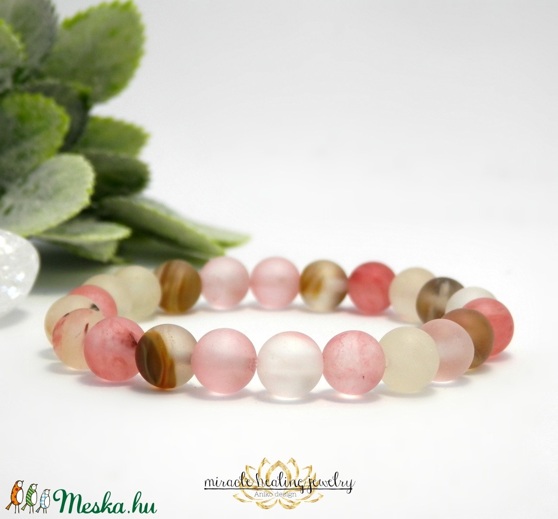 Eperkvarc ásvány karkötő Akció - ékszer - karkötő - Meska.hu