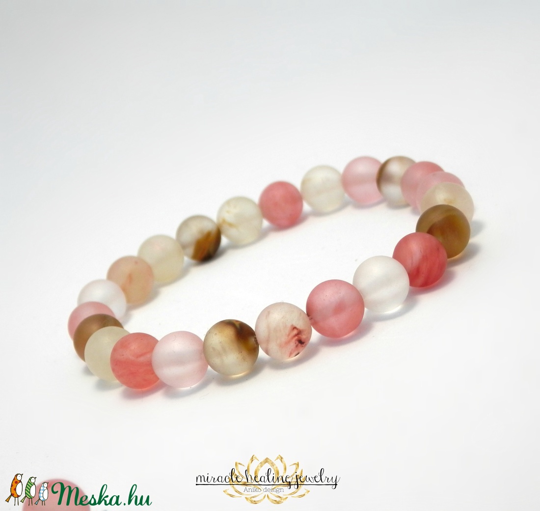 Eperkvarc ásvány karkötő Akció - ékszer - karkötő - Meska.hu