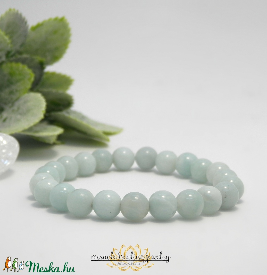 Amazonit ásvány karkötő akció - ékszer - karkötő - Meska.hu