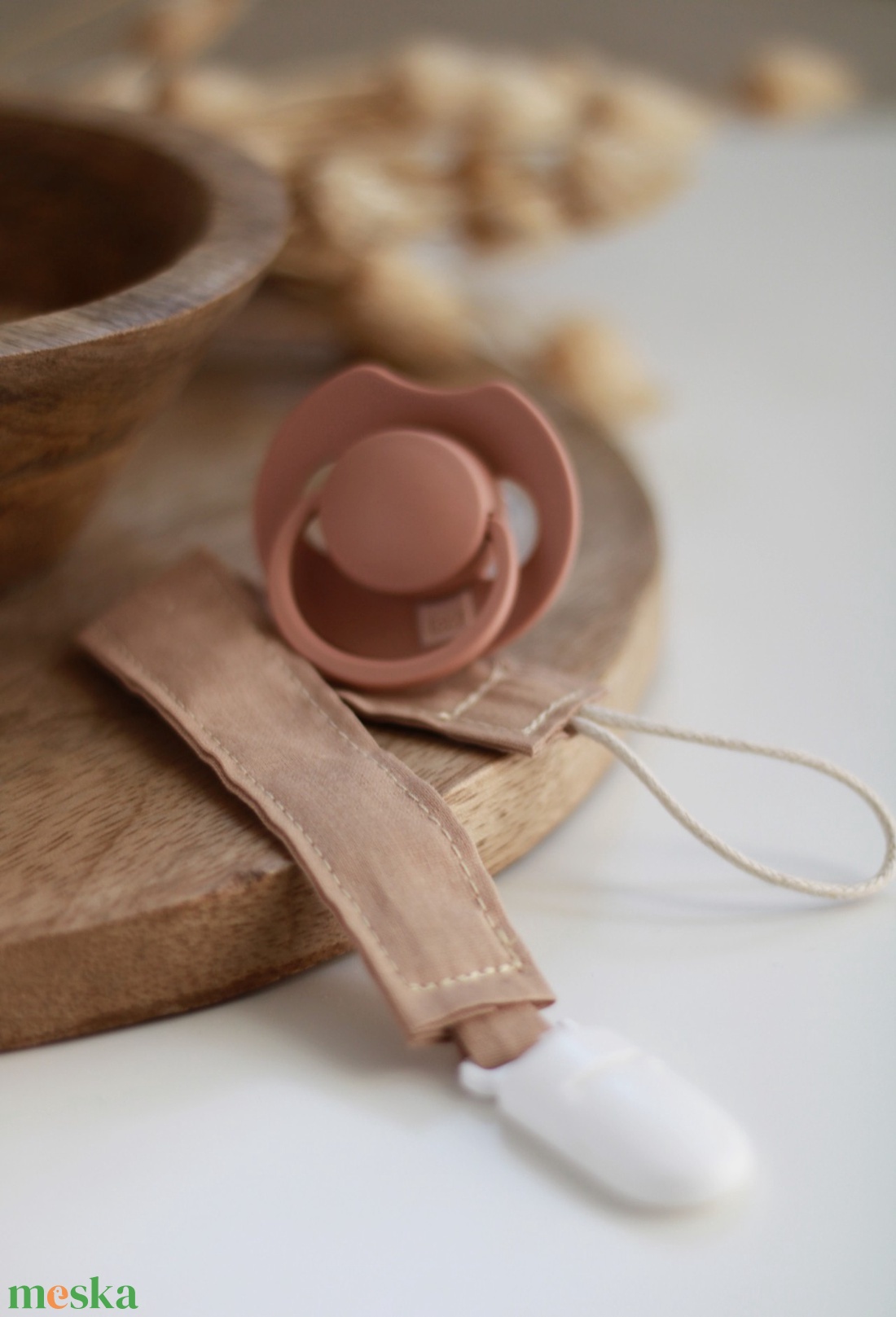 Barna cumilánc - játék & sport - 3 éves kor alattiaknak - cumilánc - Meska.hu