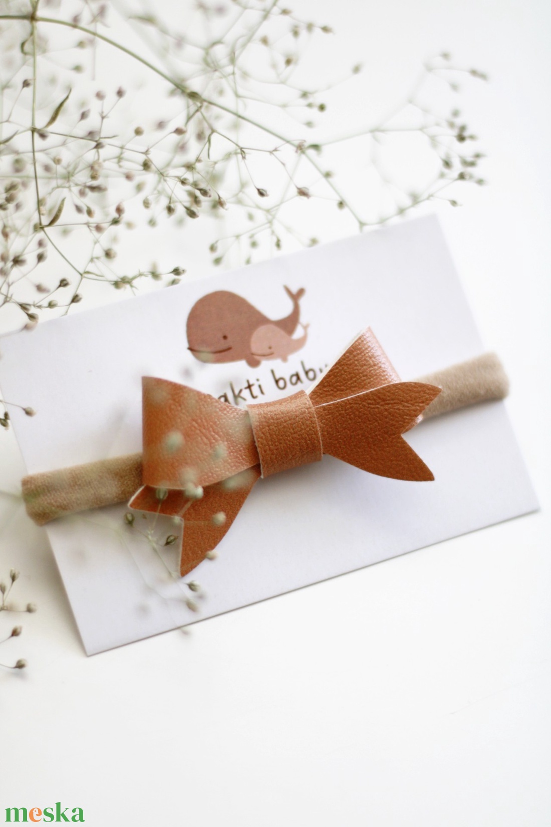 Mustár elasztikus pánt babáknak - ruha & divat - hajdísz & hajcsat - hajráf & hajpánt - Meska.hu