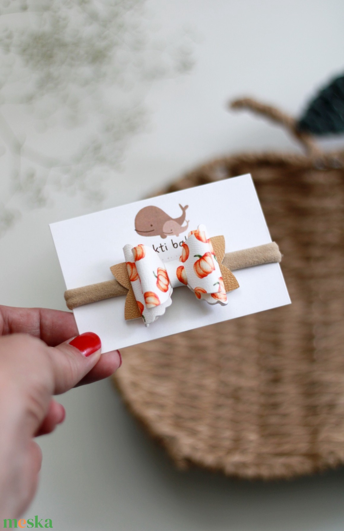 Tök mintás elasztikus pánt babáknak - ruha & divat - hajdísz & hajcsat - hajráf & hajpánt - Meska.hu