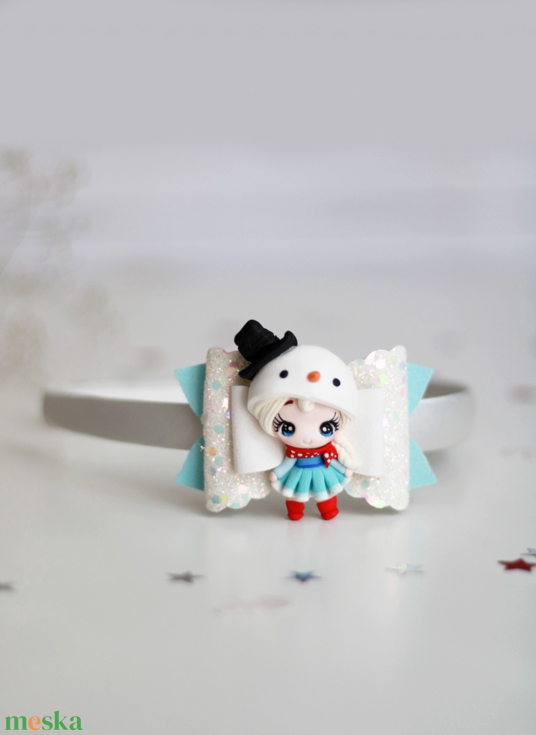 Jégvarázs hajráf, hajpánt, gyerek hajdísz, hajbavaló - ruha & divat - hajdísz & hajcsat - hajráf & hajpánt - Meska.hu