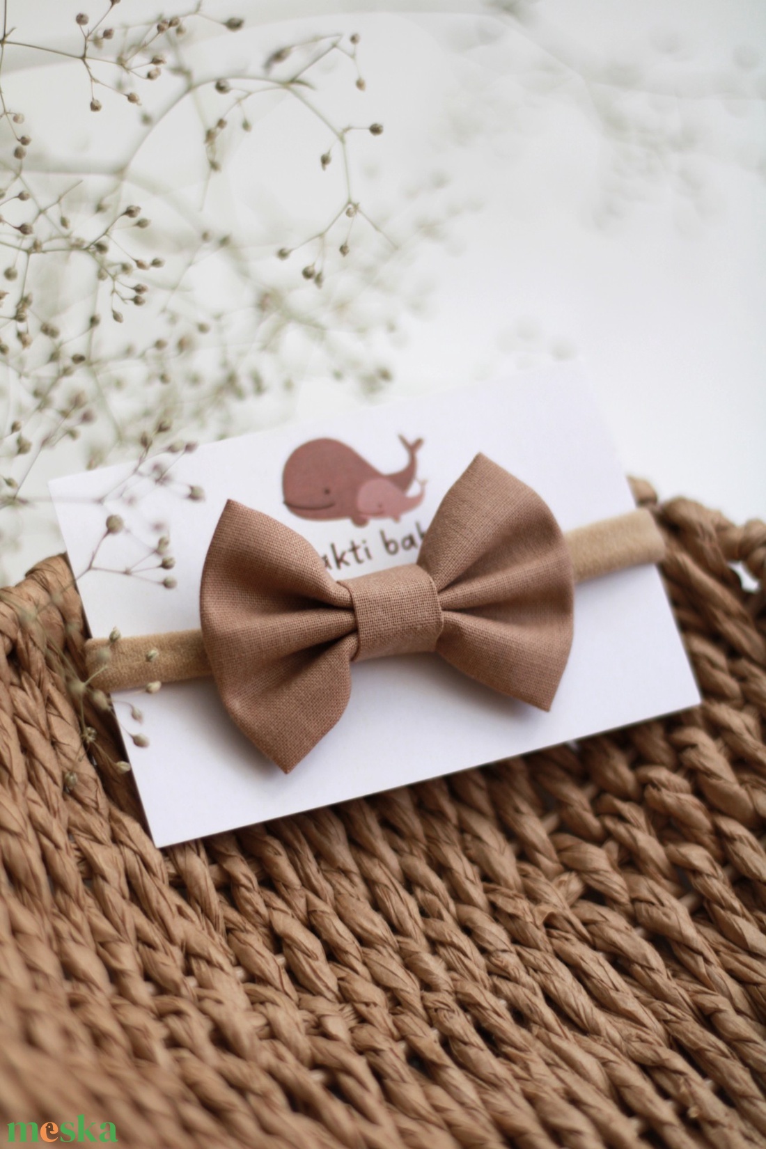 Barna midi masnis elasztikus fejpánt , baba fejpánt, hajpánt - ruha & divat - hajdísz & hajcsat - hajráf & hajpánt - Meska.hu