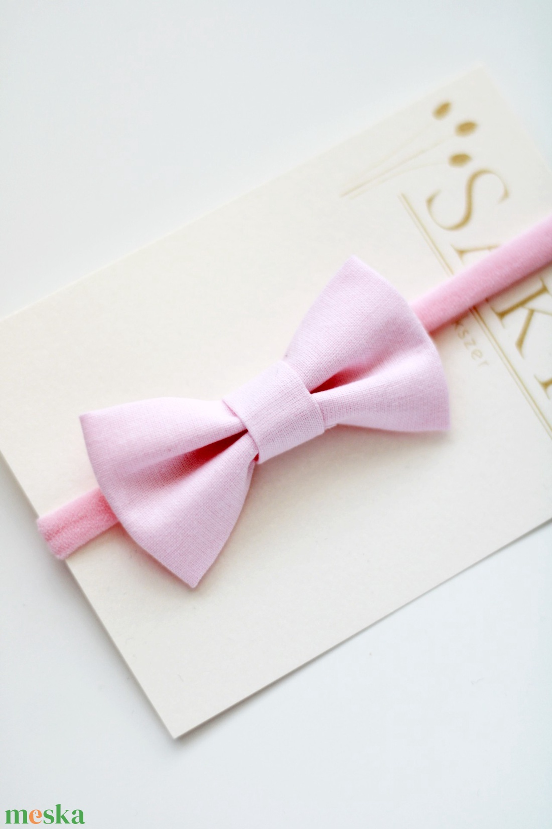 Rózsaszín sima masnis elasztikus fejpánt , baba fejpánt, hajpánt - ruha & divat - hajdísz & hajcsat - hajráf & hajpánt - Meska.hu