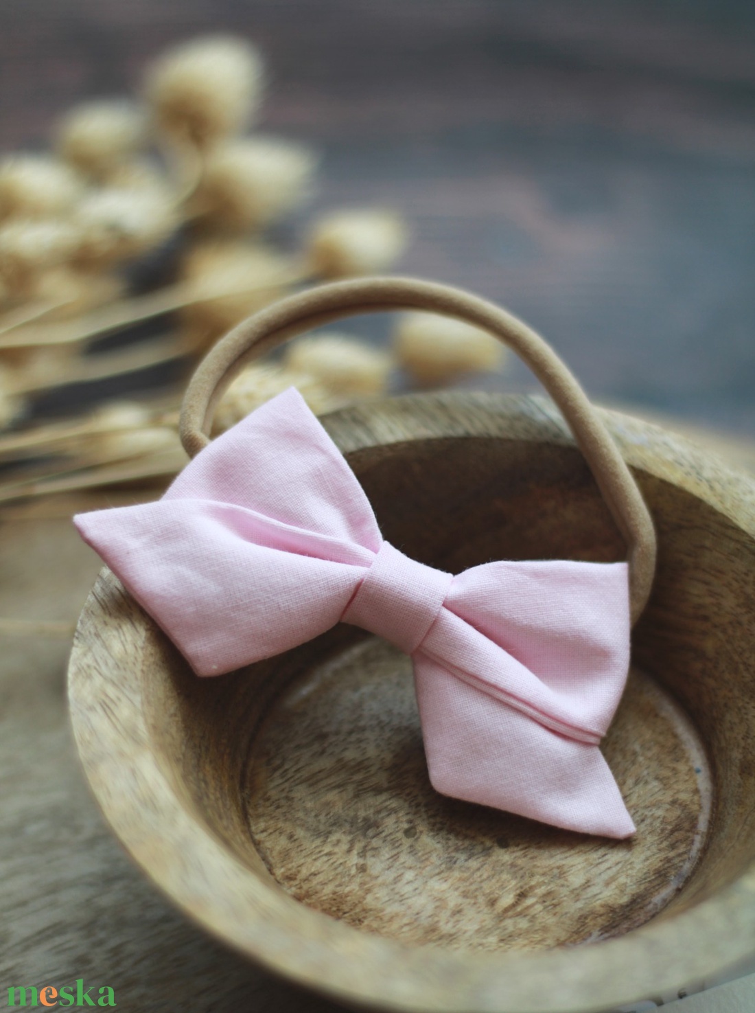 Rózsaszín elasztikus fejpánt , baba fejpánt, hajpánt - ruha & divat - hajdísz & hajcsat - hajráf & hajpánt - Meska.hu