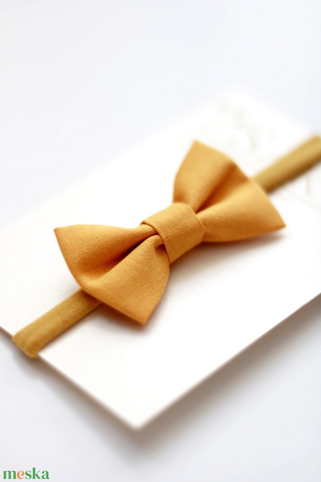 Okker sima masnis elasztikus fejpánt , baba fejpánt, hajpánt - ruha & divat - hajdísz & hajcsat - hajráf & hajpánt - Meska.hu