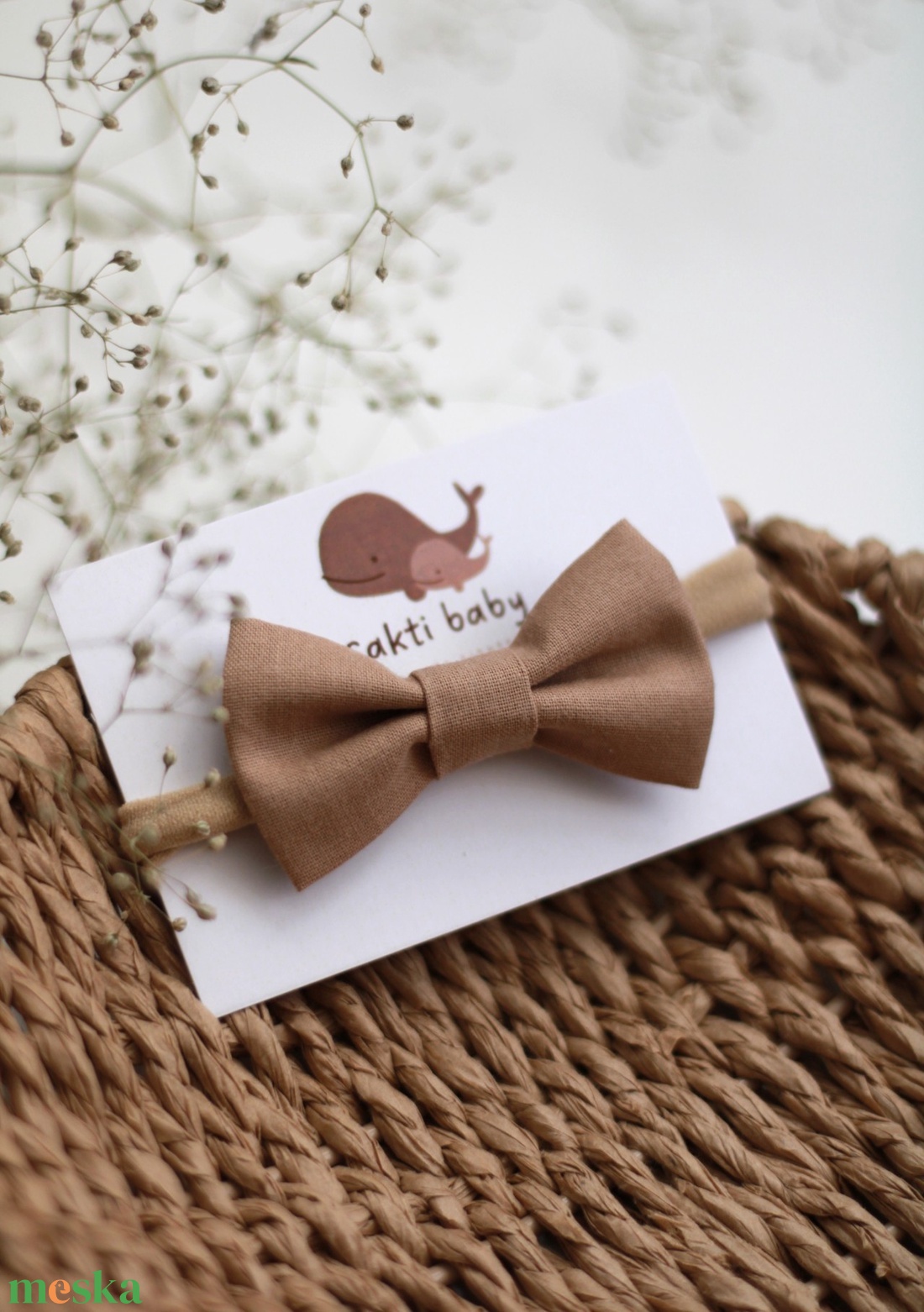 Barna sima masnis elasztikus fejpánt , baba fejpánt, hajpánt - ruha & divat - hajdísz & hajcsat - hajráf & hajpánt - Meska.hu