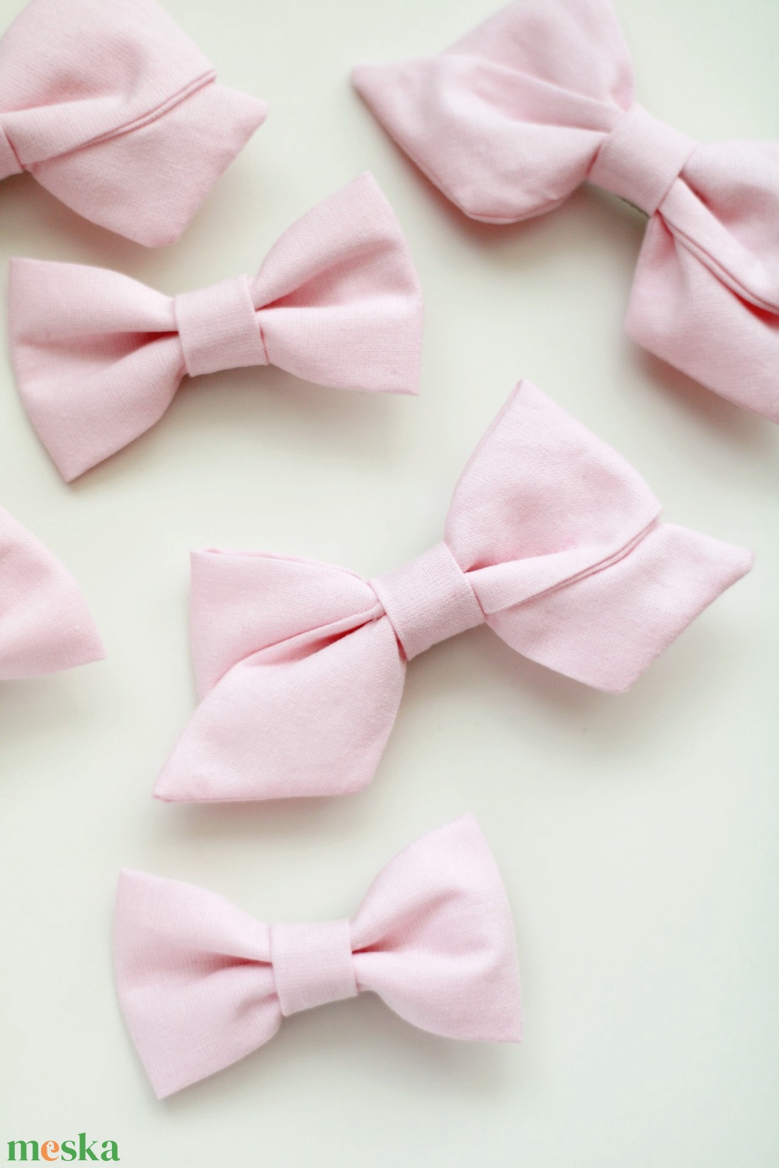 Rózsaszín sima masnis hajcsat, hajcsat - ruha & divat - hajdísz & hajcsat - hajcsat & hajtű - Meska.hu