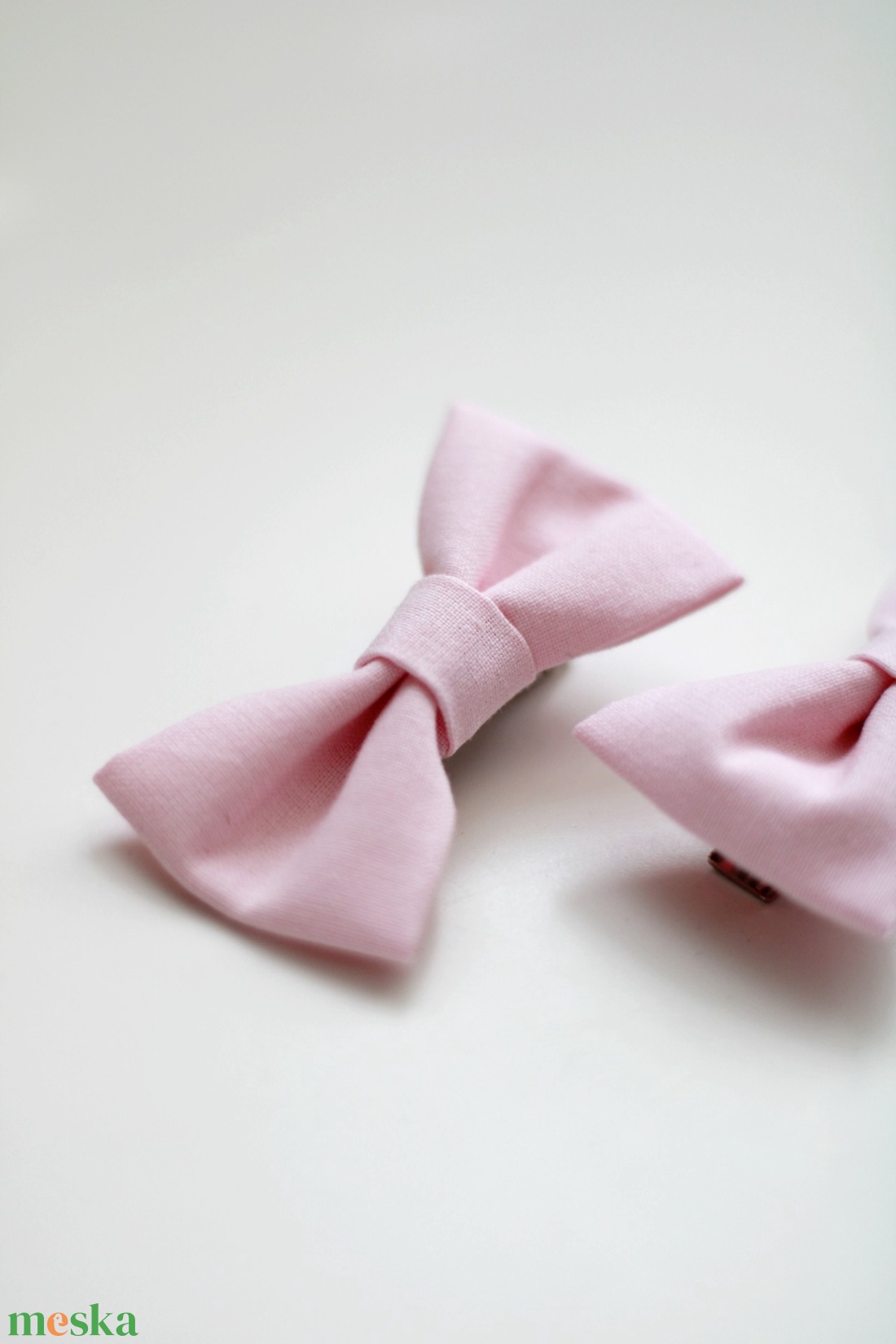 Rózsaszín sima masnis hajcsat, hajcsat - ruha & divat - hajdísz & hajcsat - hajcsat & hajtű - Meska.hu