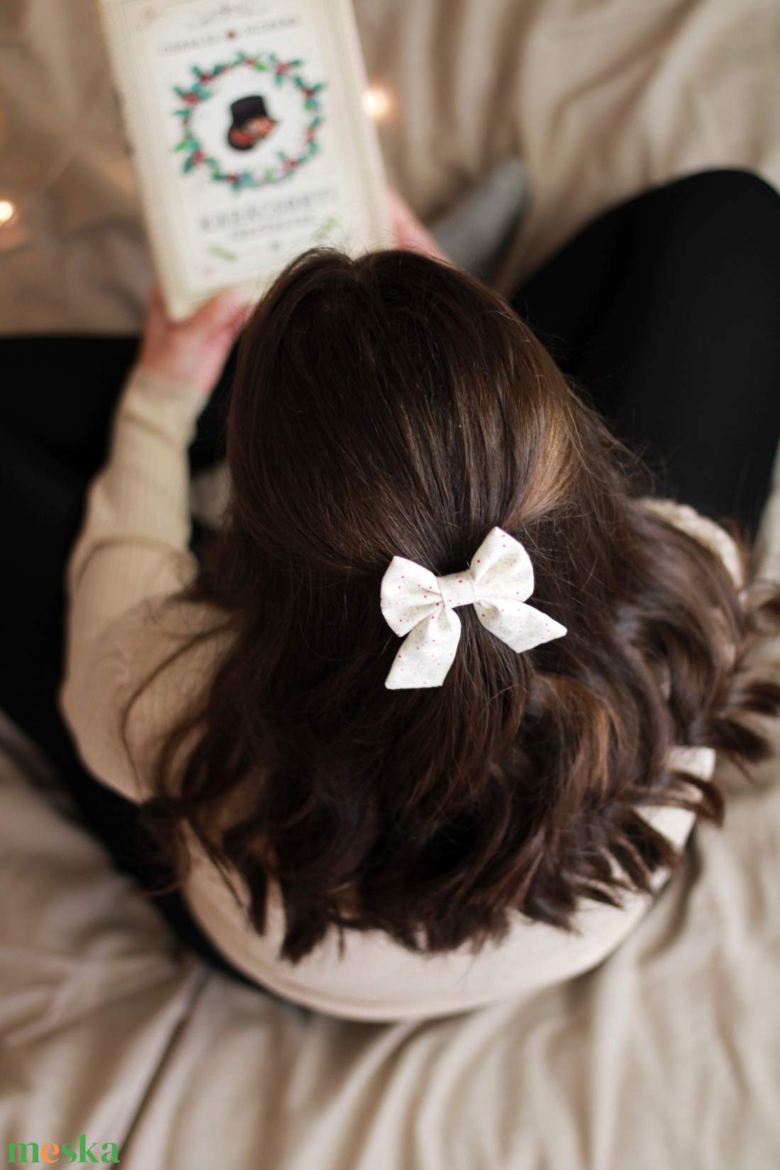 Natúr kollekciós fenyőág hajgumi, hajdísz, hajbavaló - ruha & divat - hajdísz & hajcsat - hajgumi - Meska.hu