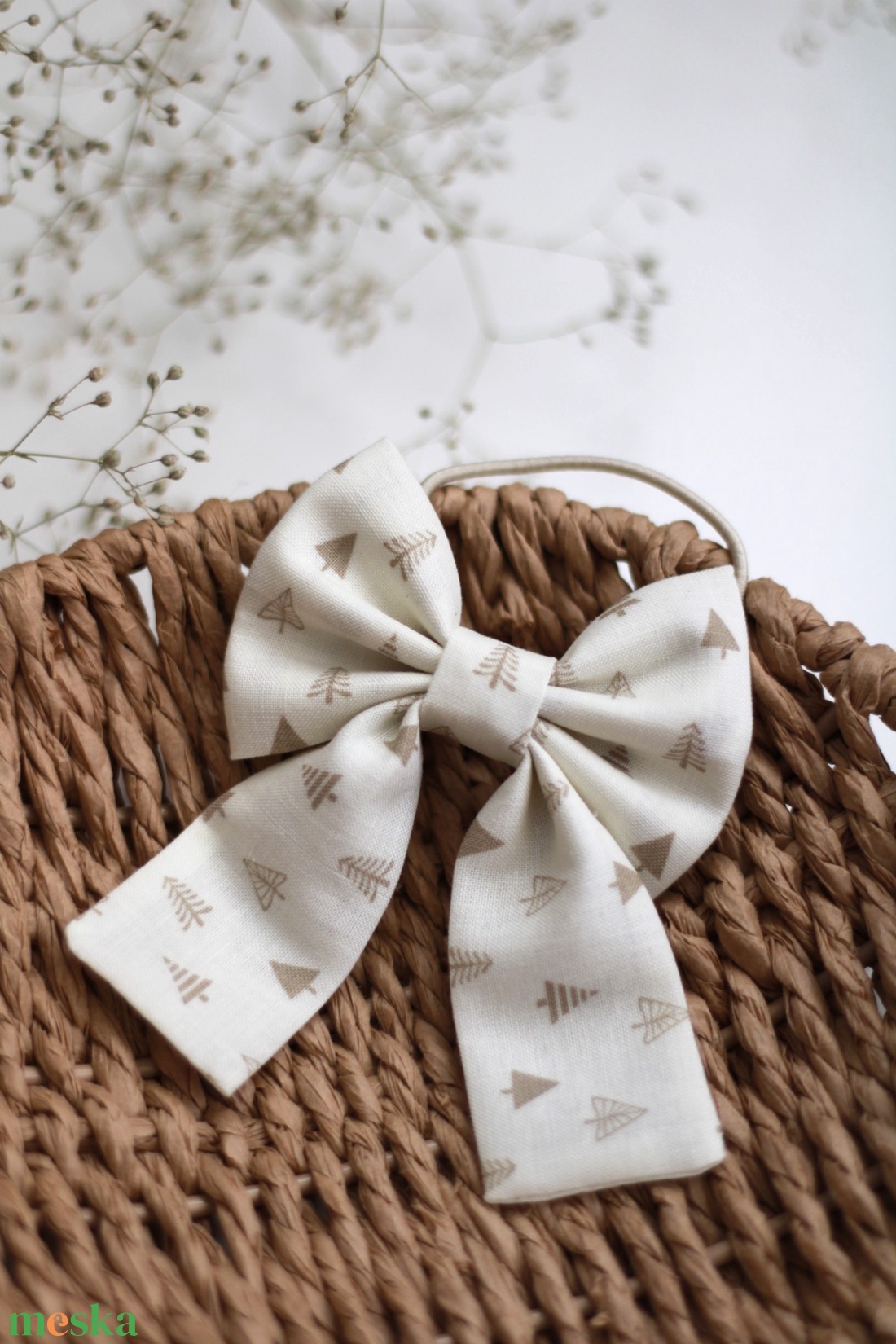 Natúr kollekciós fenyőfa hajgumi, hajdísz, hajbavaló - ruha & divat - hajdísz & hajcsat - hajgumi - Meska.hu