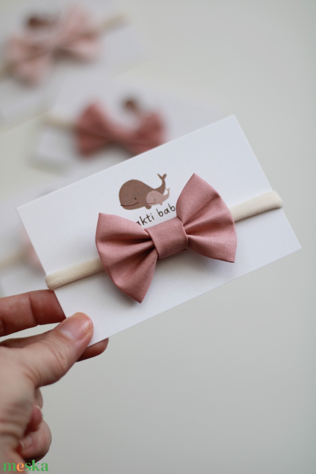 Sötétebb rózsaszín midi masnis elasztikus fejpánt , baba fejpánt, hajpánt - ruha & divat - hajdísz & hajcsat - hajráf & hajpánt - Meska.hu