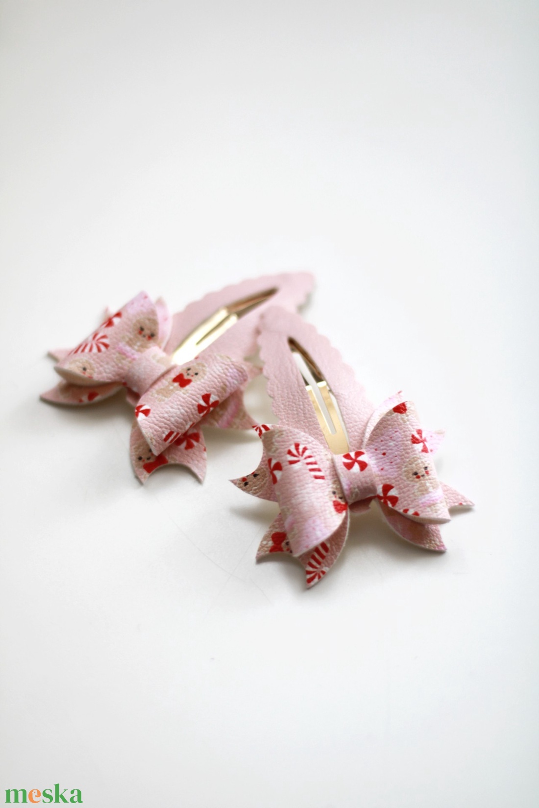 Karácsonyi mézis csitcsat, gyerek hajcsat, hajcsat - ruha & divat - hajdísz & hajcsat - hajcsat & hajtű - Meska.hu