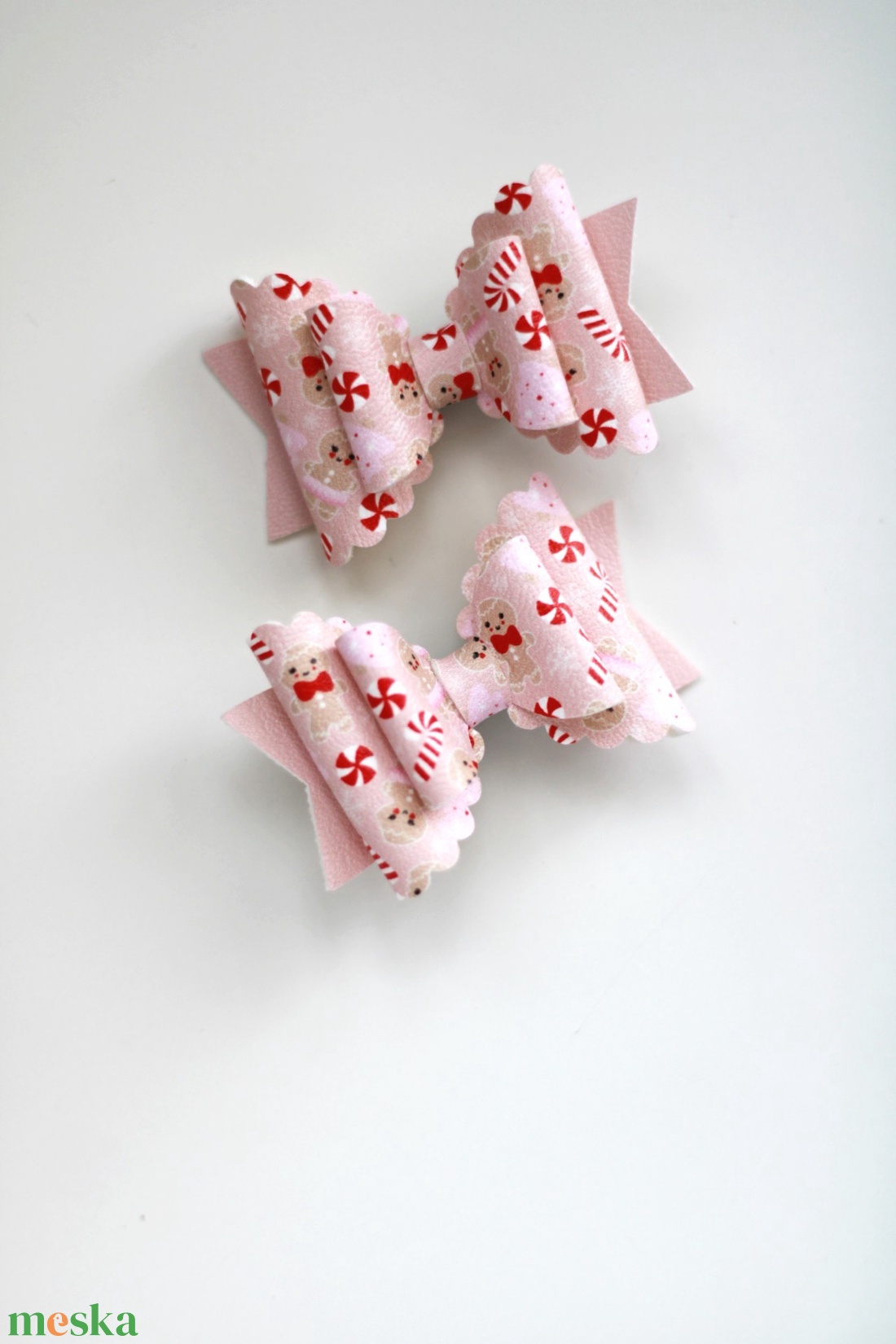 Karácsonyi mézis hajcsat, gyerek hajcsat, hajcsat - ruha & divat - hajdísz & hajcsat - hajcsat & hajtű - Meska.hu