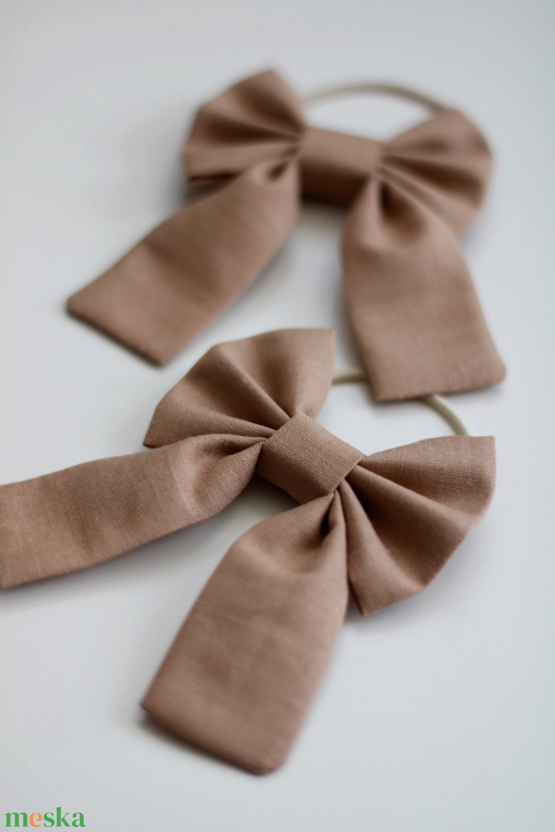 Barna hajgumi, hajdísz, hajbavaló - ruha & divat - hajdísz & hajcsat - hajgumi - Meska.hu