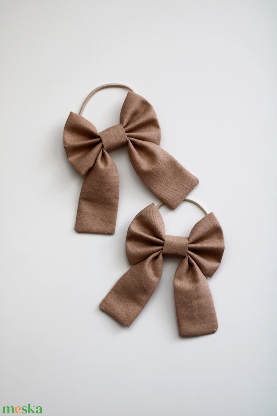 Barna hajgumi, hajdísz, hajbavaló - ruha & divat - hajdísz & hajcsat - hajgumi - Meska.hu