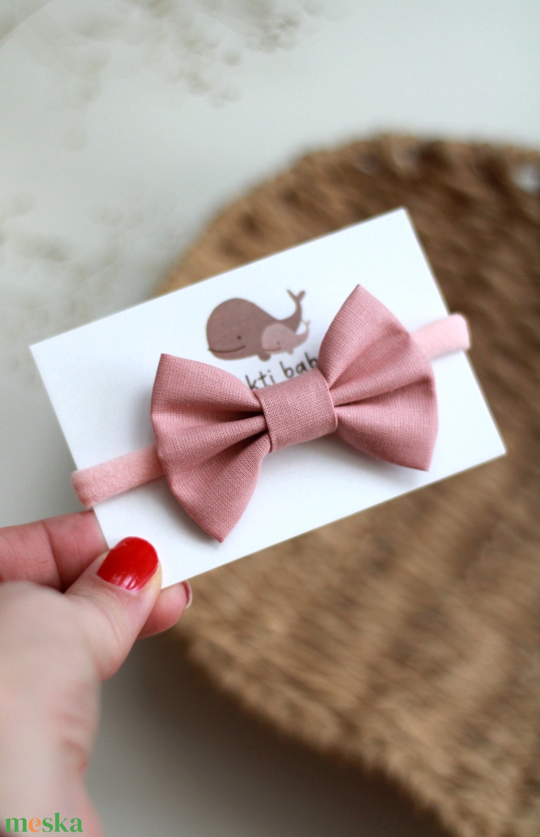 Sötétebb rózsaszín midi masnis elasztikus fejpánt , baba fejpánt, hajpánt - ruha & divat - hajdísz & hajcsat - hajráf & hajpánt - Meska.hu