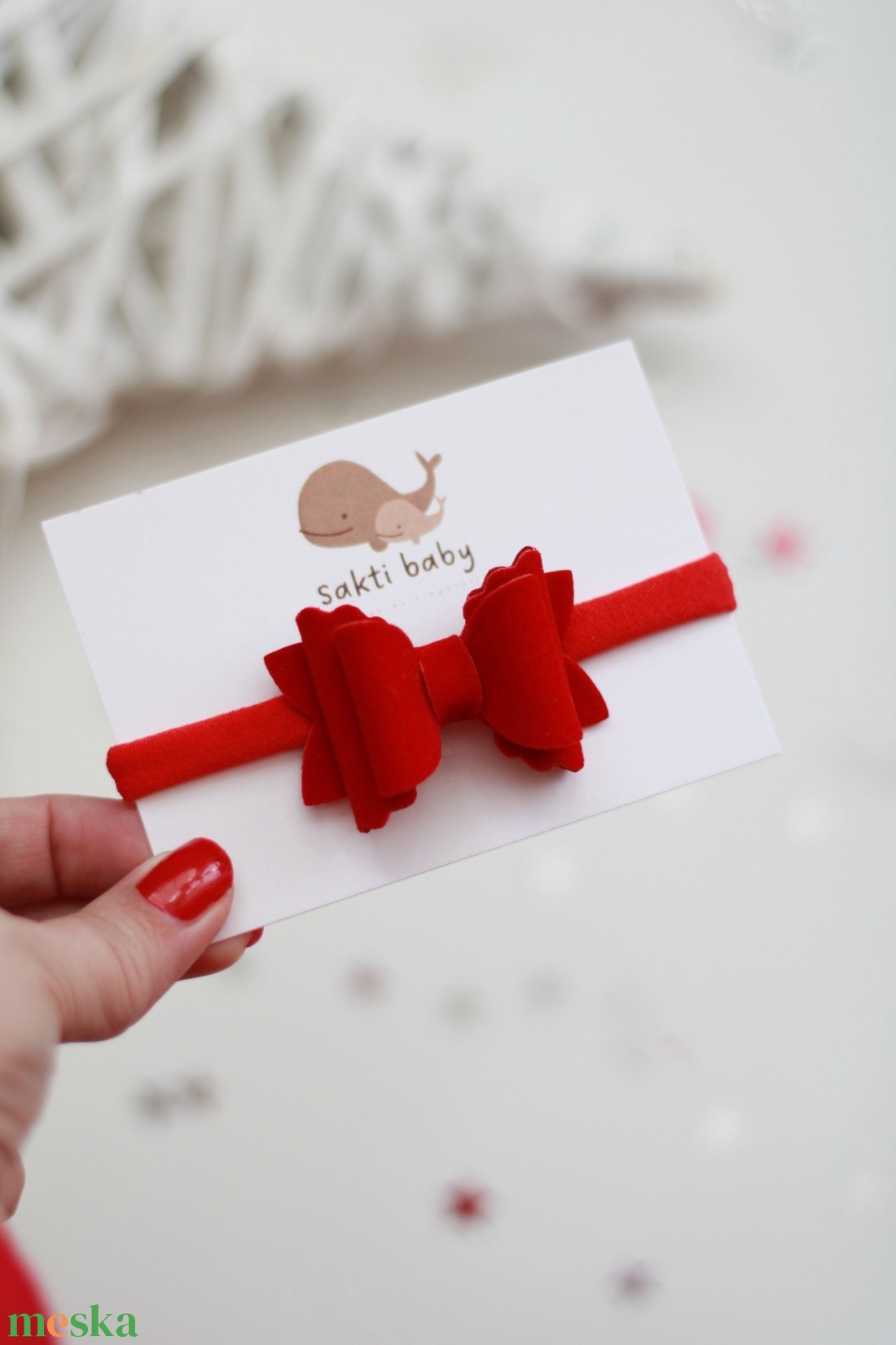 Bársony elasztikus fejpánt - ruha & divat - hajdísz & hajcsat - hajráf & hajpánt - Meska.hu