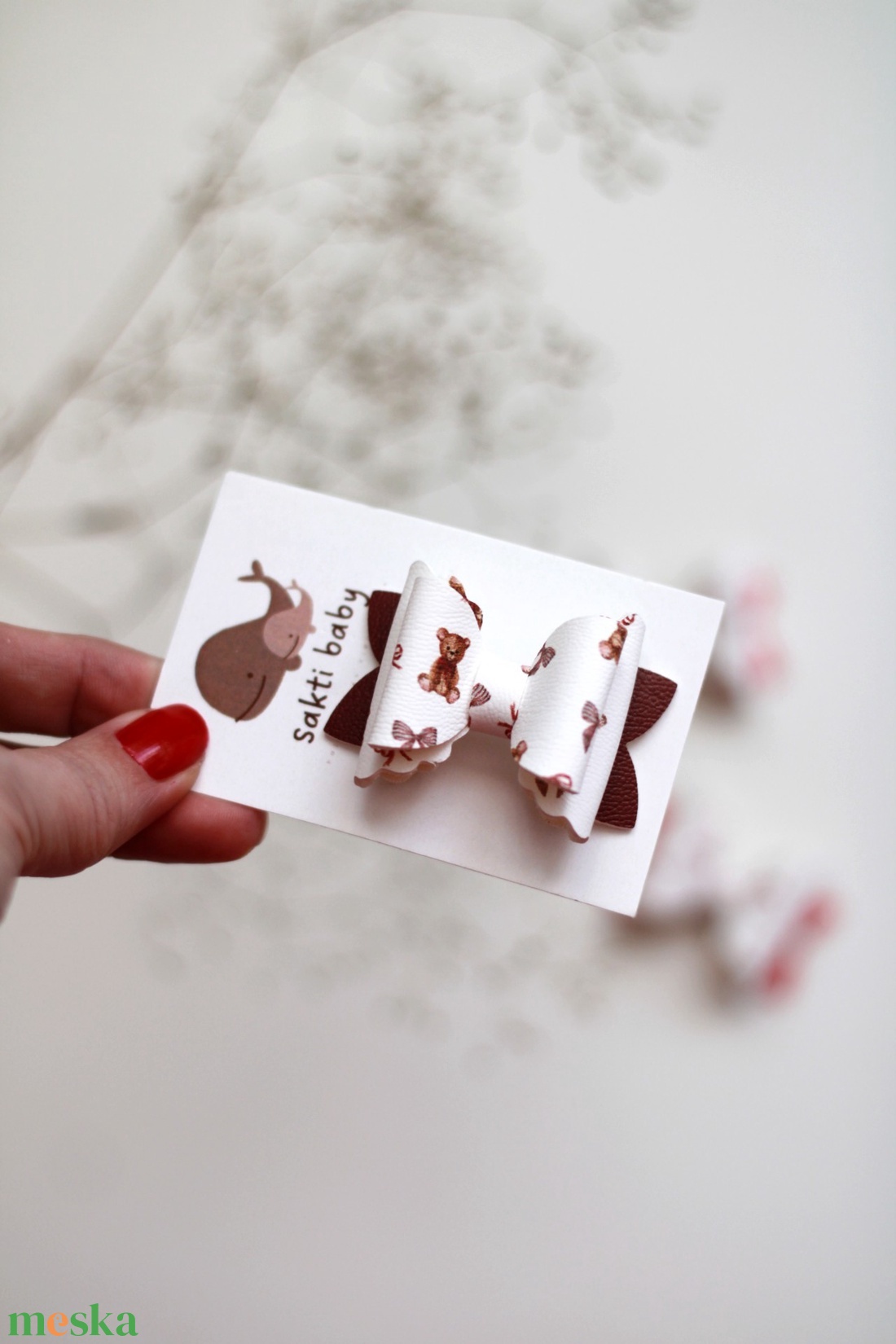 Mackós hajcsat - ruha & divat - hajdísz & hajcsat - hajcsat & hajtű - Meska.hu