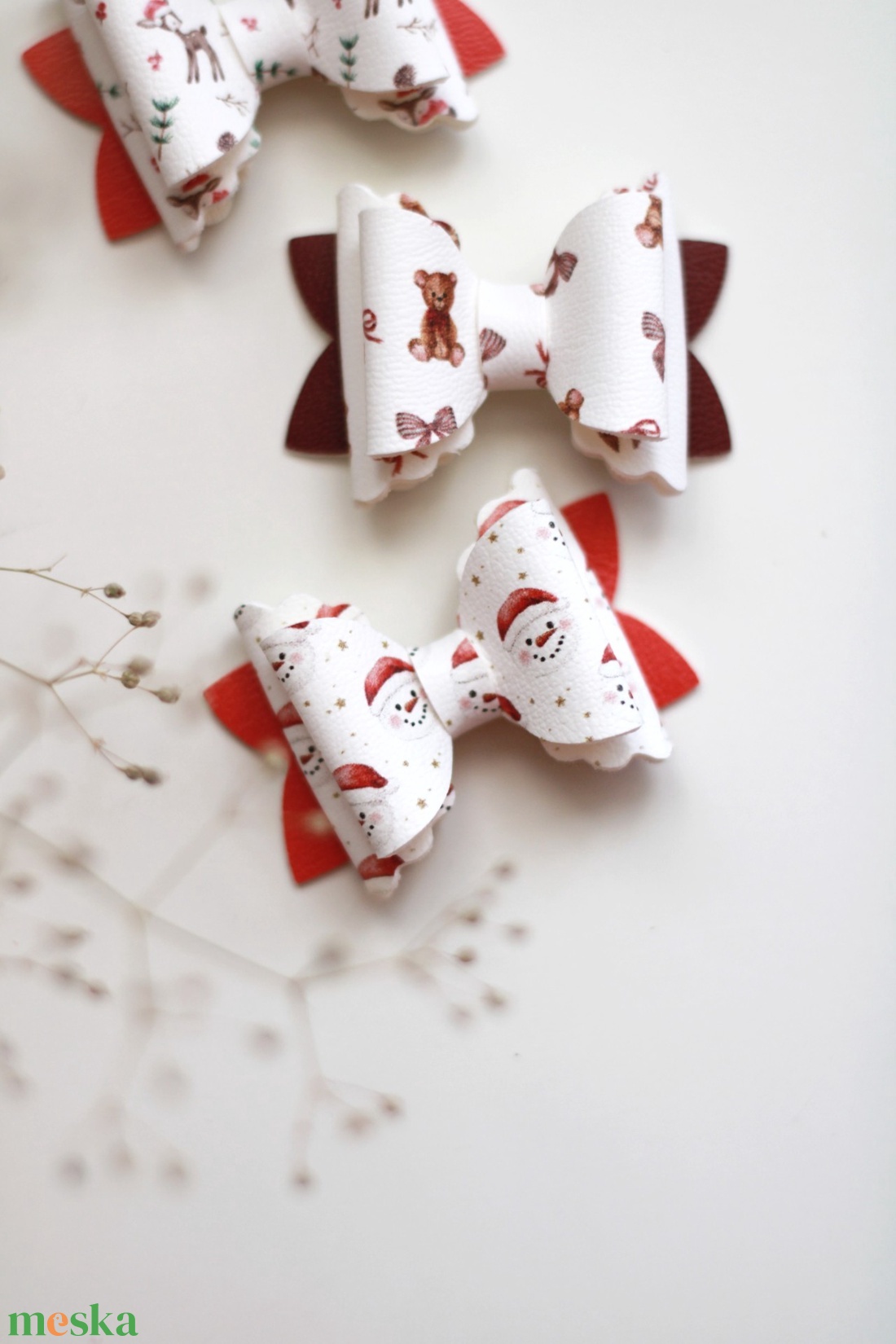 Hóemberes hajcsat - ruha & divat - hajdísz & hajcsat - hajcsat & hajtű - Meska.hu