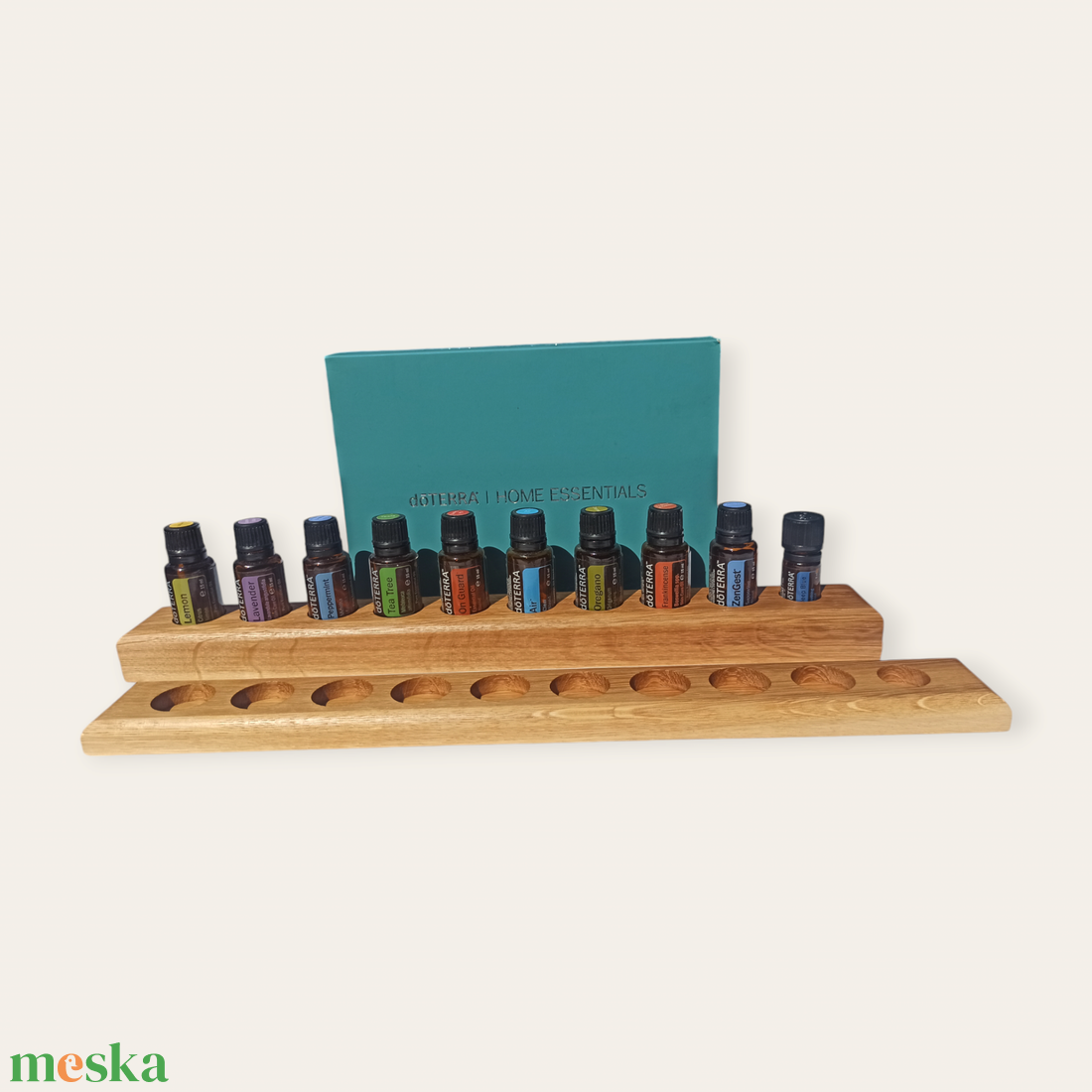 Esszenciális illóolaj tároló doTERRA Home Essential csomaghoz 1 sorban 2 féle anyagvastagsággal - otthon & életmód - dekoráció - dísztárgy - Meska.hu