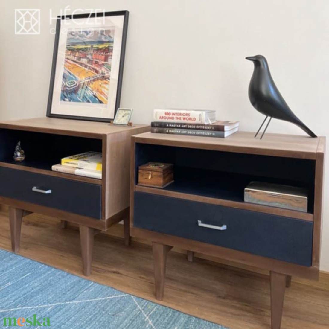Retro éjjeliszekrények  - otthon & életmód - bútor - komód - Meska.hu