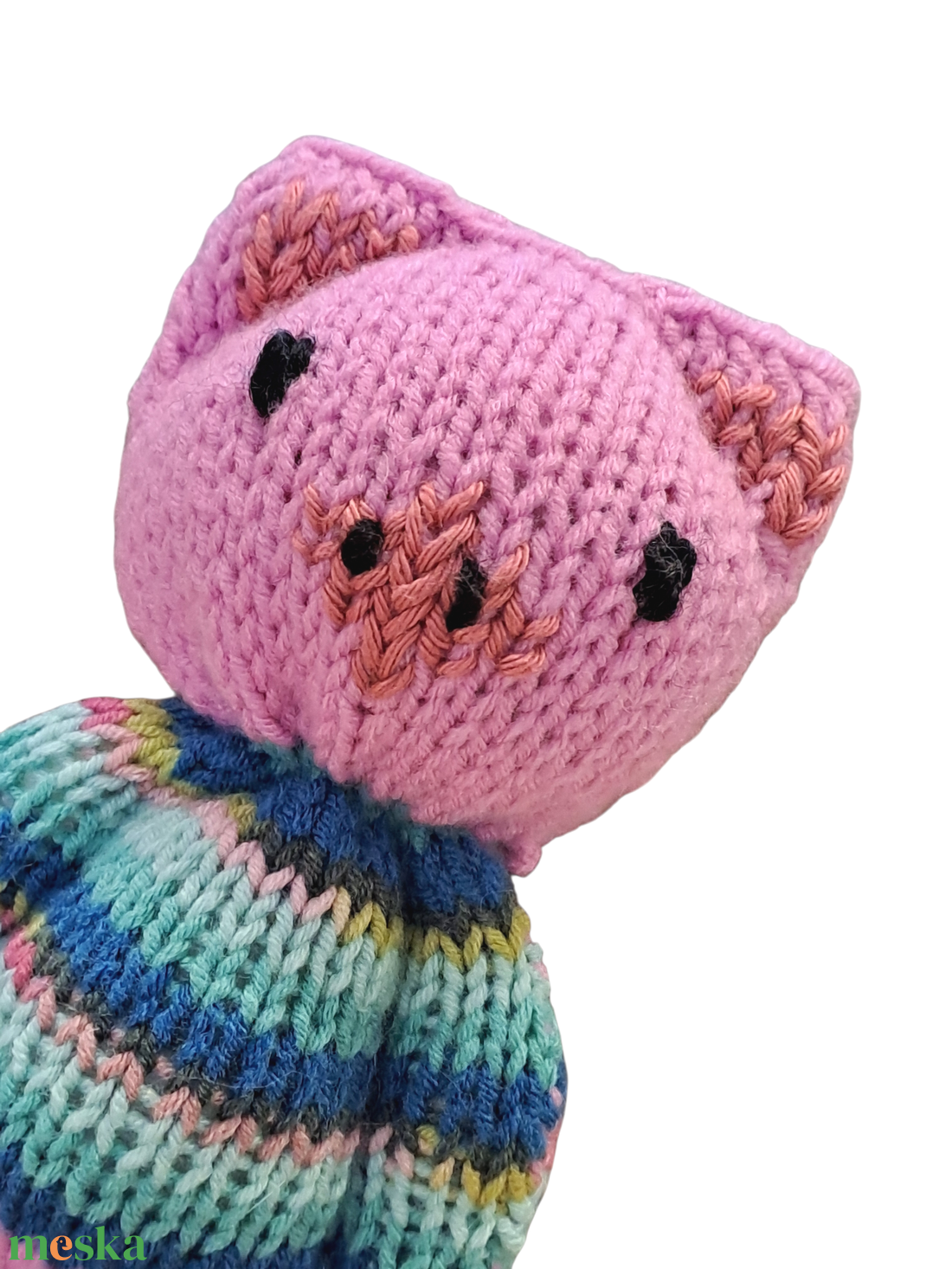 Kézzel kötött kismalac - játék & sport - plüssállat & játékfigura - malac - Meska.hu