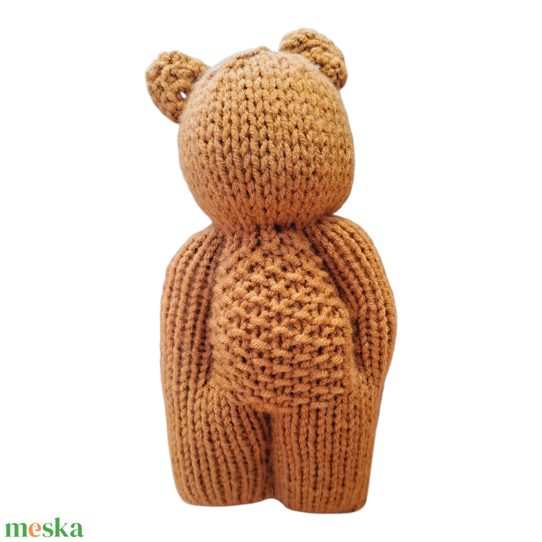 Kézzel kötött barna kismackó - játék & sport - plüssállat & játékfigura - maci - Meska.hu