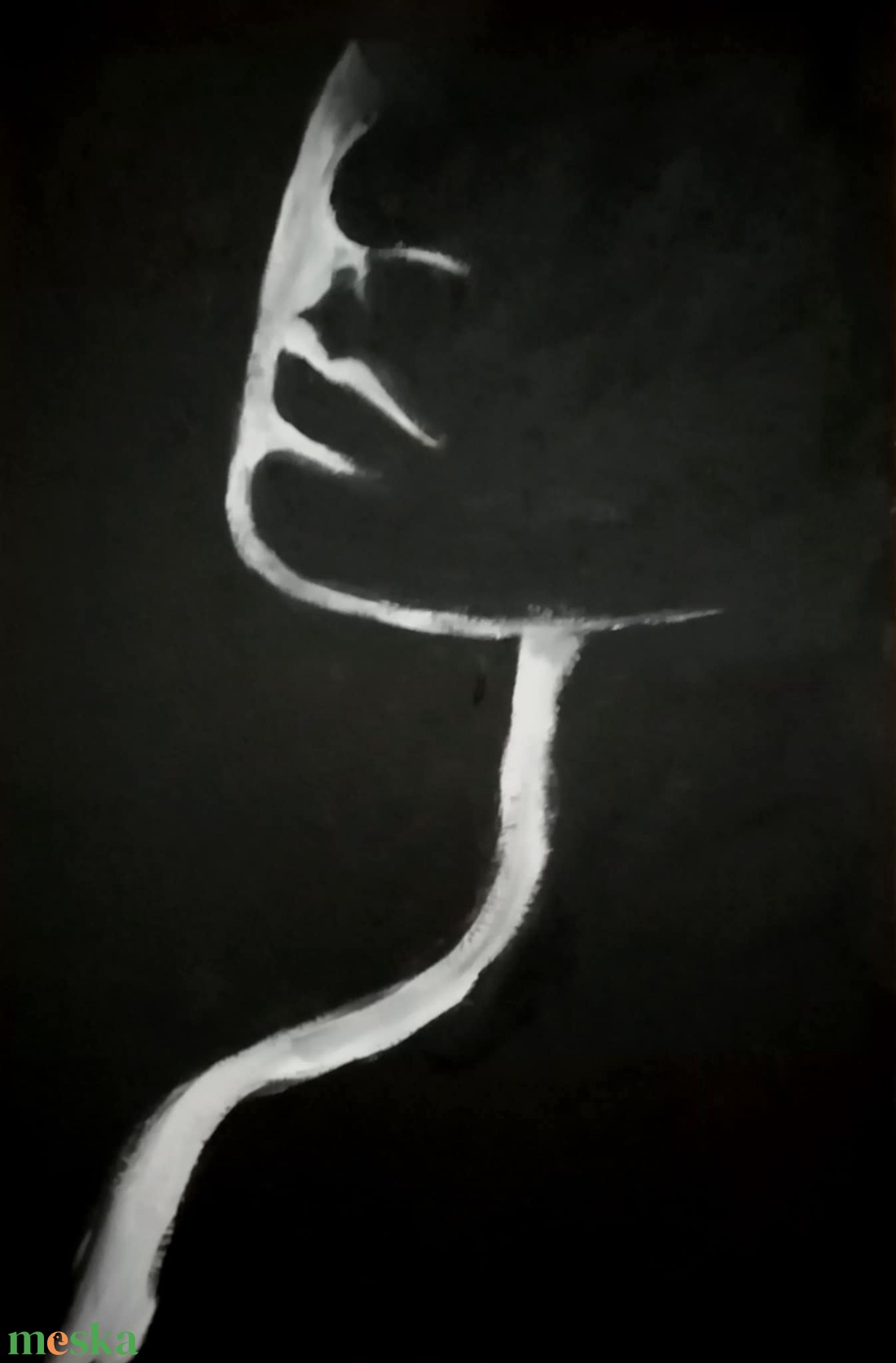 Fekete-fehér - művészet - festmény - akril - Meska.hu