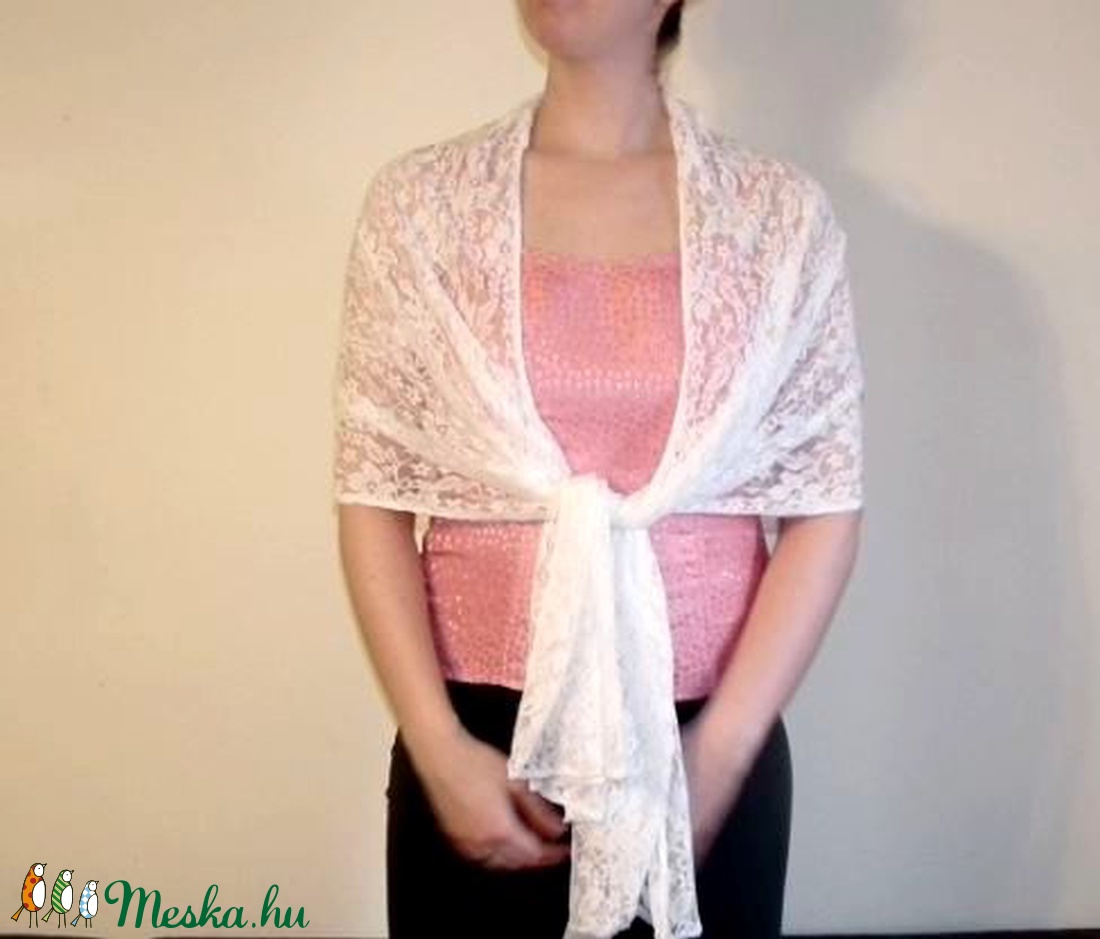 Csipke stóla, vállkendő -  - Meska.hu