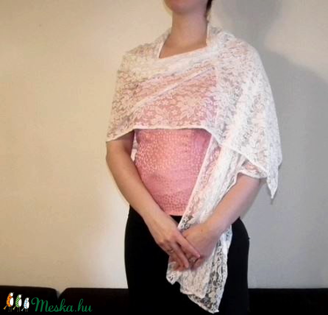 Csipke stóla, vállkendő -  - Meska.hu