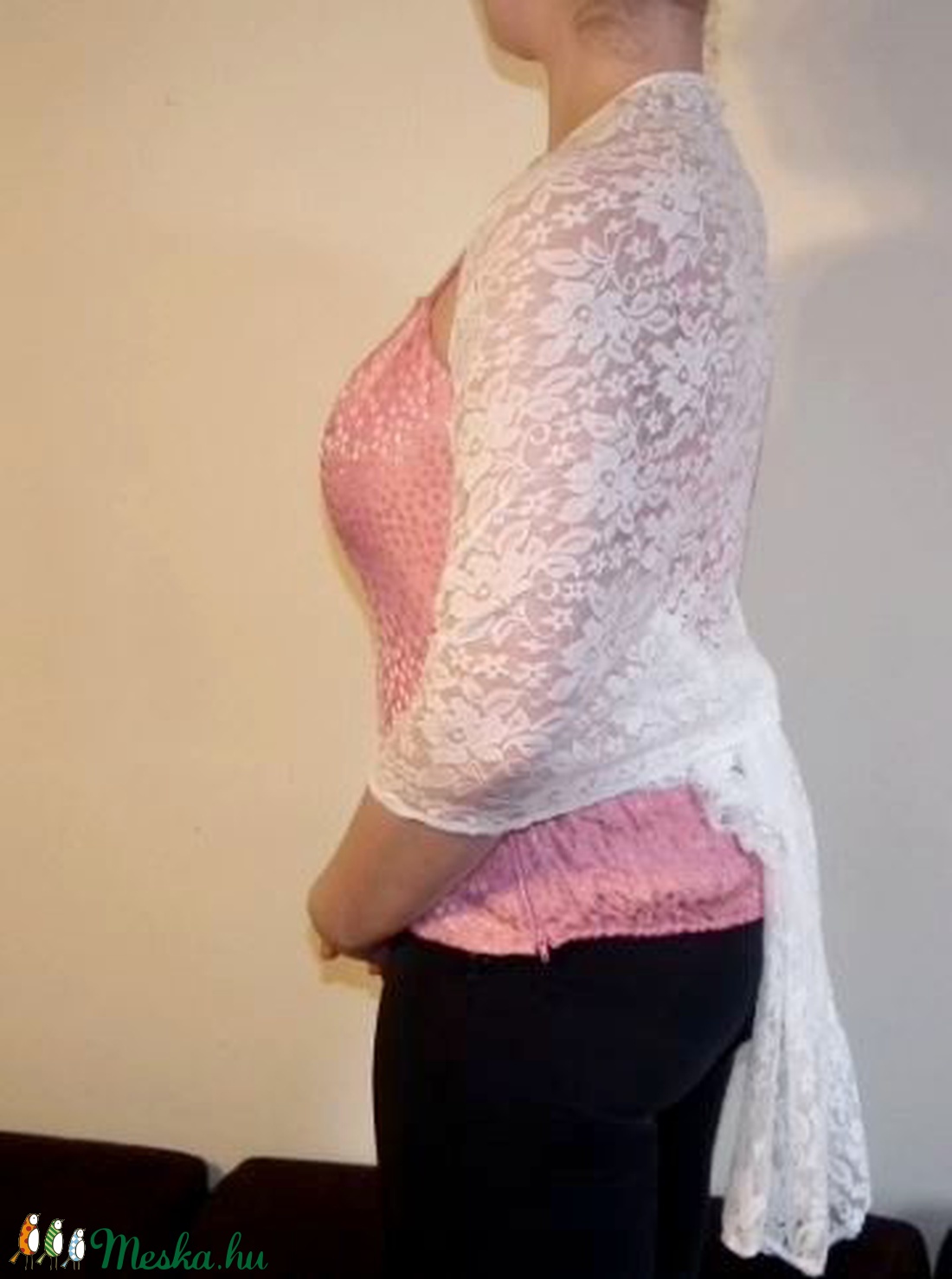 Csipke stóla, vállkendő -  - Meska.hu