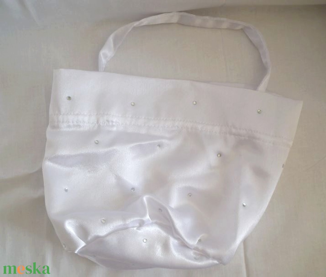 Strasszköves menyasszonyi szütyő, bugyor - esküvő - kiegészítők - táska - Meska.hu