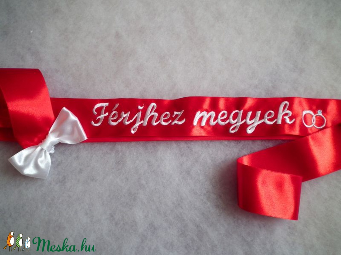 Férjhez megyek vállszalag lánybúcsúra - - Meska.hu Férjhez megyek vállszalag lánybúcsúra - - Meska.hu