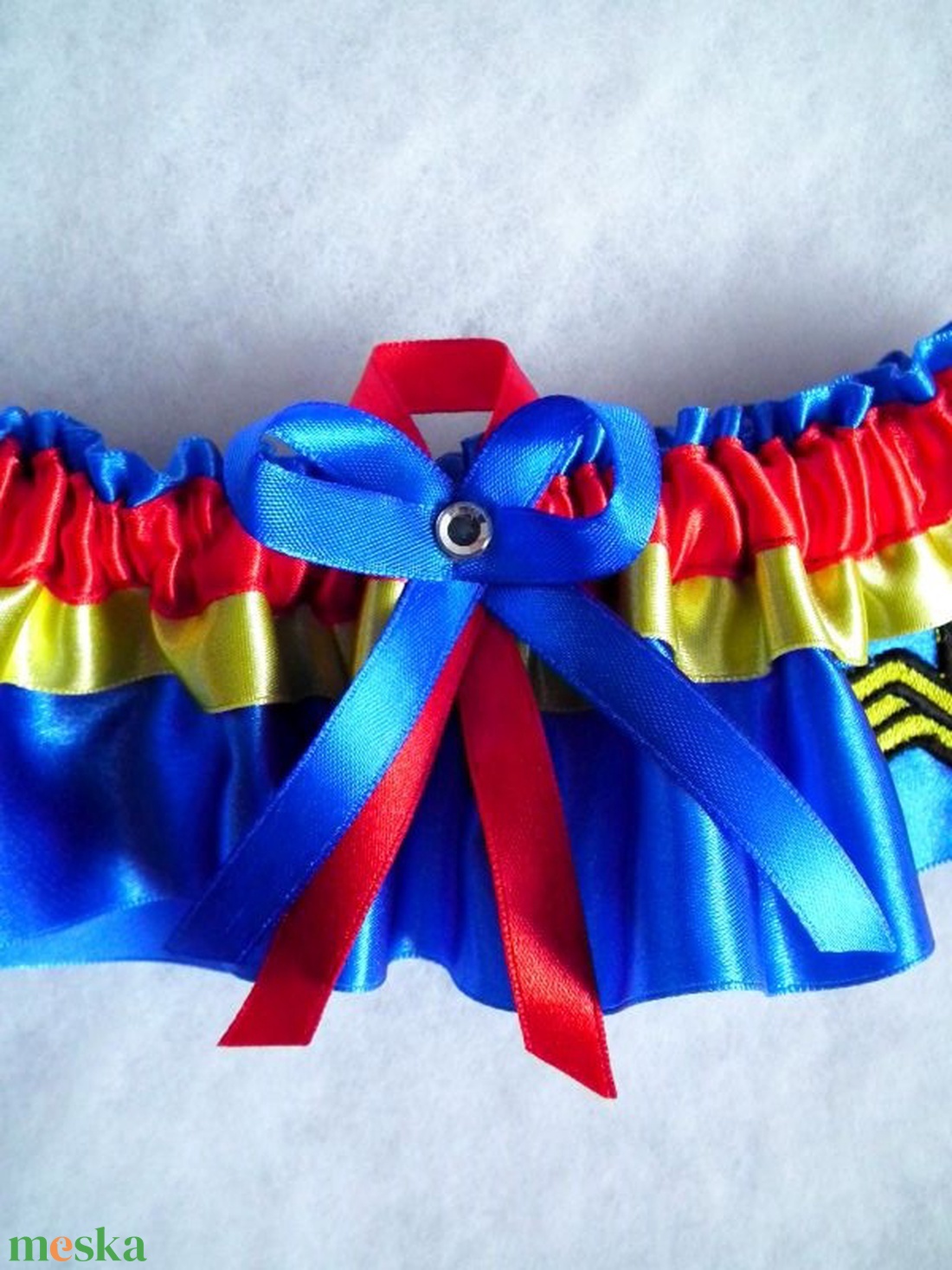 Wonder Women szatén legényfogó - esküvő - kiegészítők - harisnyatartó & valami kék - Meska.hu Wonder Women szatén legényfogó - esküvő - kiegészítők - harisnyatartó & valami kék - Meska.hu