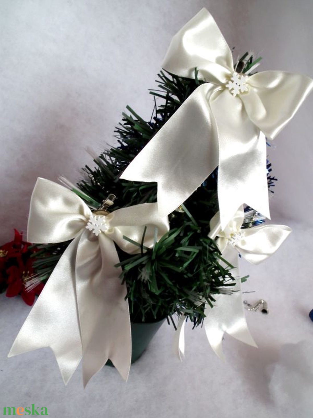 Nagy masni karácsonyfadísz hópihével - karácsony - karácsonyi lakásdekoráció - karácsonyfadíszek - Meska.hu