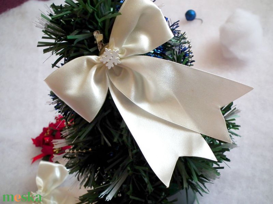 Nagy masni karácsonyfadísz hópihével - karácsony - karácsonyi lakásdekoráció - karácsonyfadíszek - Meska.hu