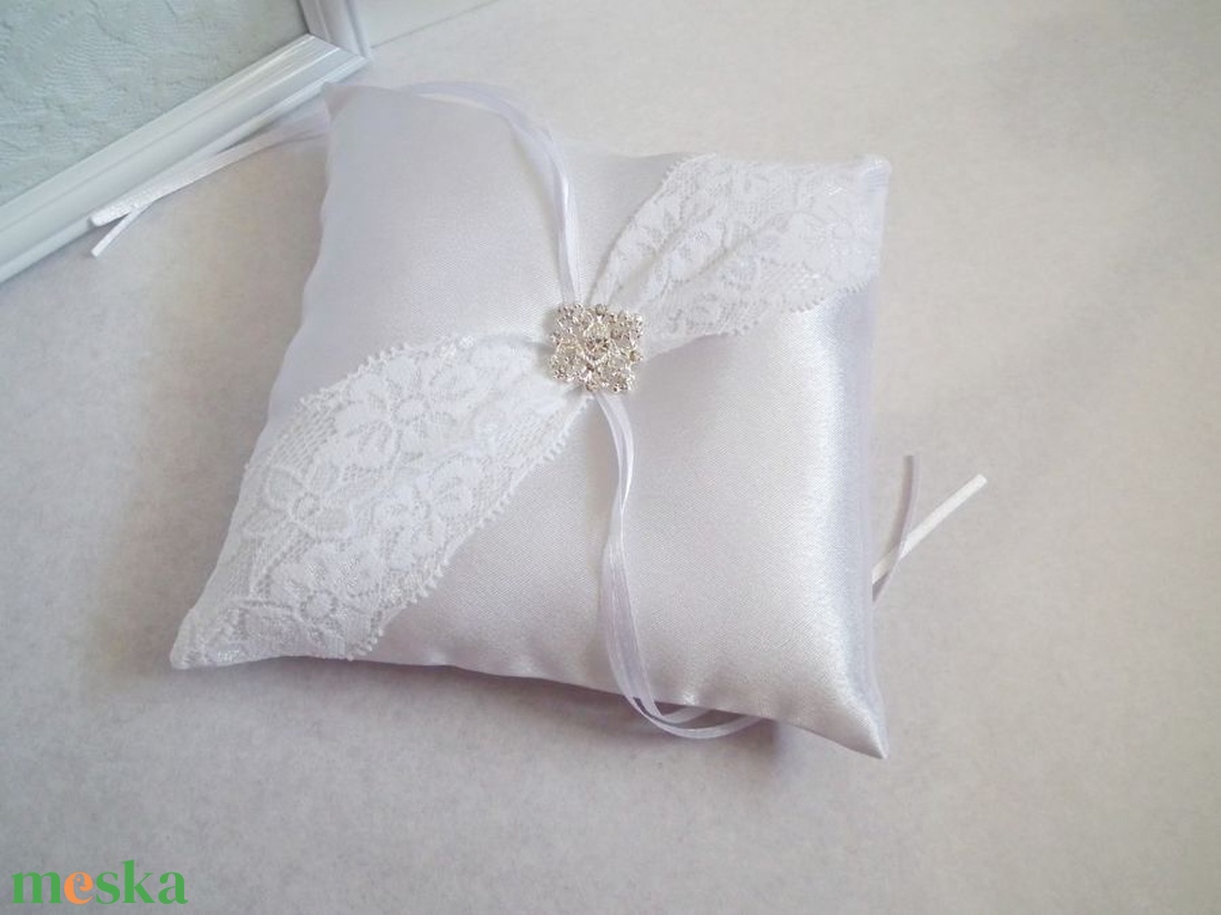 Jégvirág gyűrűpárna  - esküvő - kiegészítők - gyűrűtartó & gyűrűpárna - Meska.hu