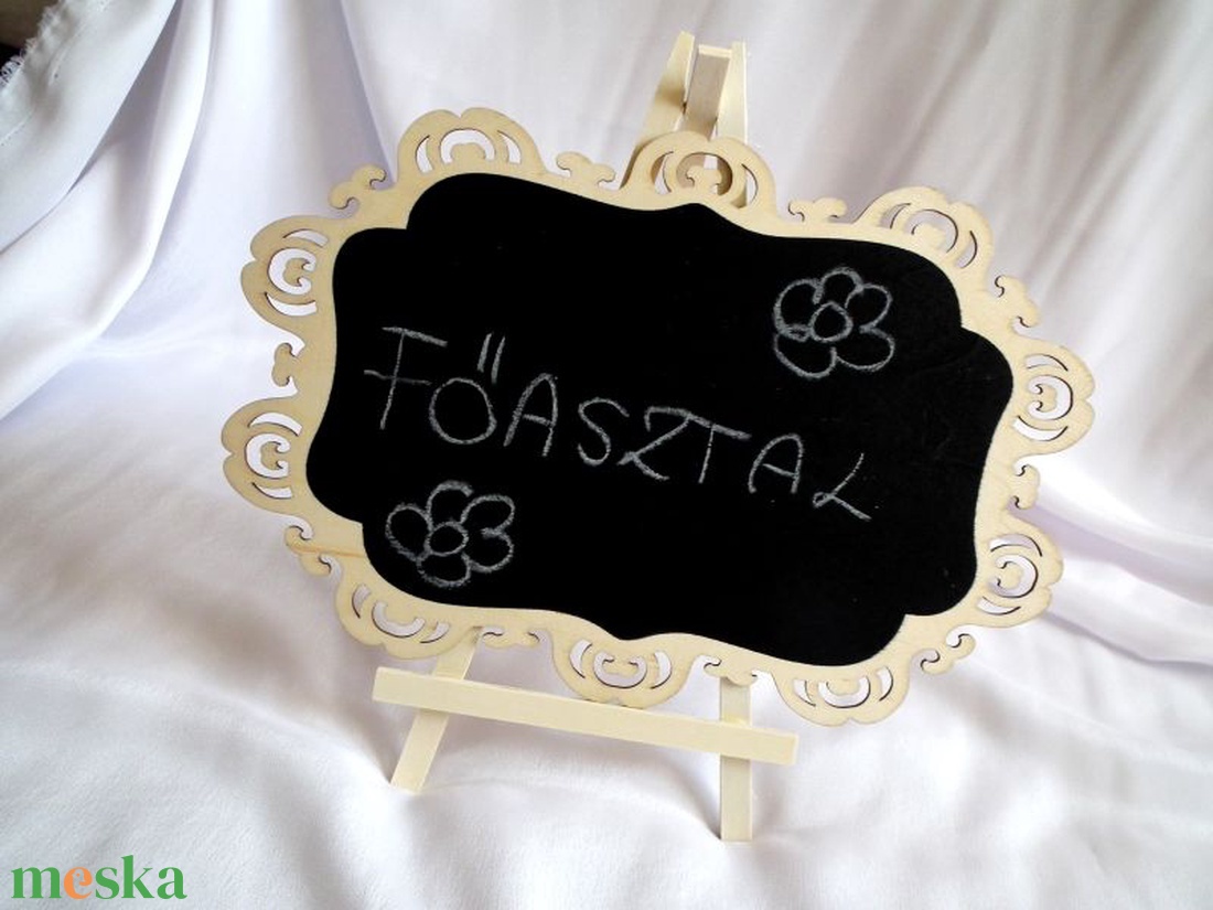 Kréta tábla állvánnyal - téglalap - esküvő - dekoráció - helyszíni dekor - Meska.hu Kréta tábla állvánnyal - téglalap - esküvő - dekoráció - helyszíni dekor - Meska.hu