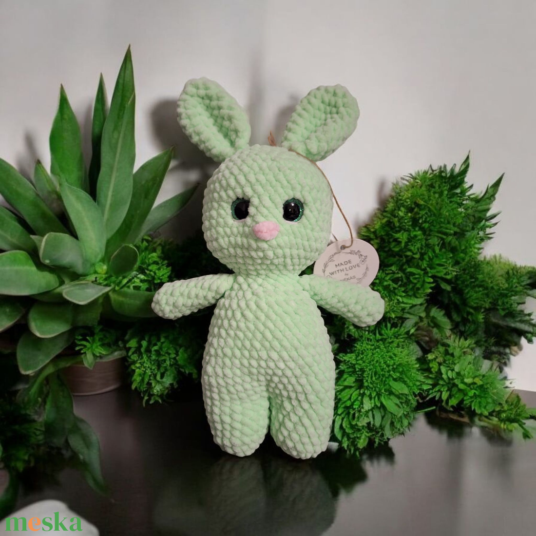 Amigurumi horgolt menta nyuszi - játék & sport - plüssállat & játékfigura - nyuszi - Meska.hu Amigurumi horgolt menta nyuszi - játék & sport - plüssállat & játékfigura - nyuszi - Meska.hu